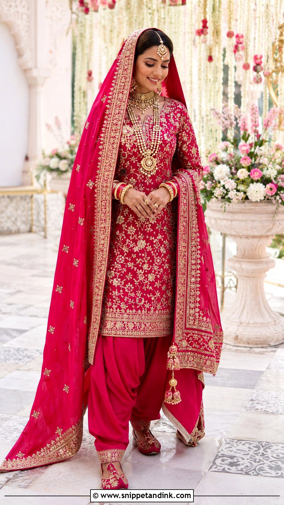 Punjabi Bridal Salwar Suit Wedding Dress - Snippet and Ink - 20 Best Indian Wedding Dresses