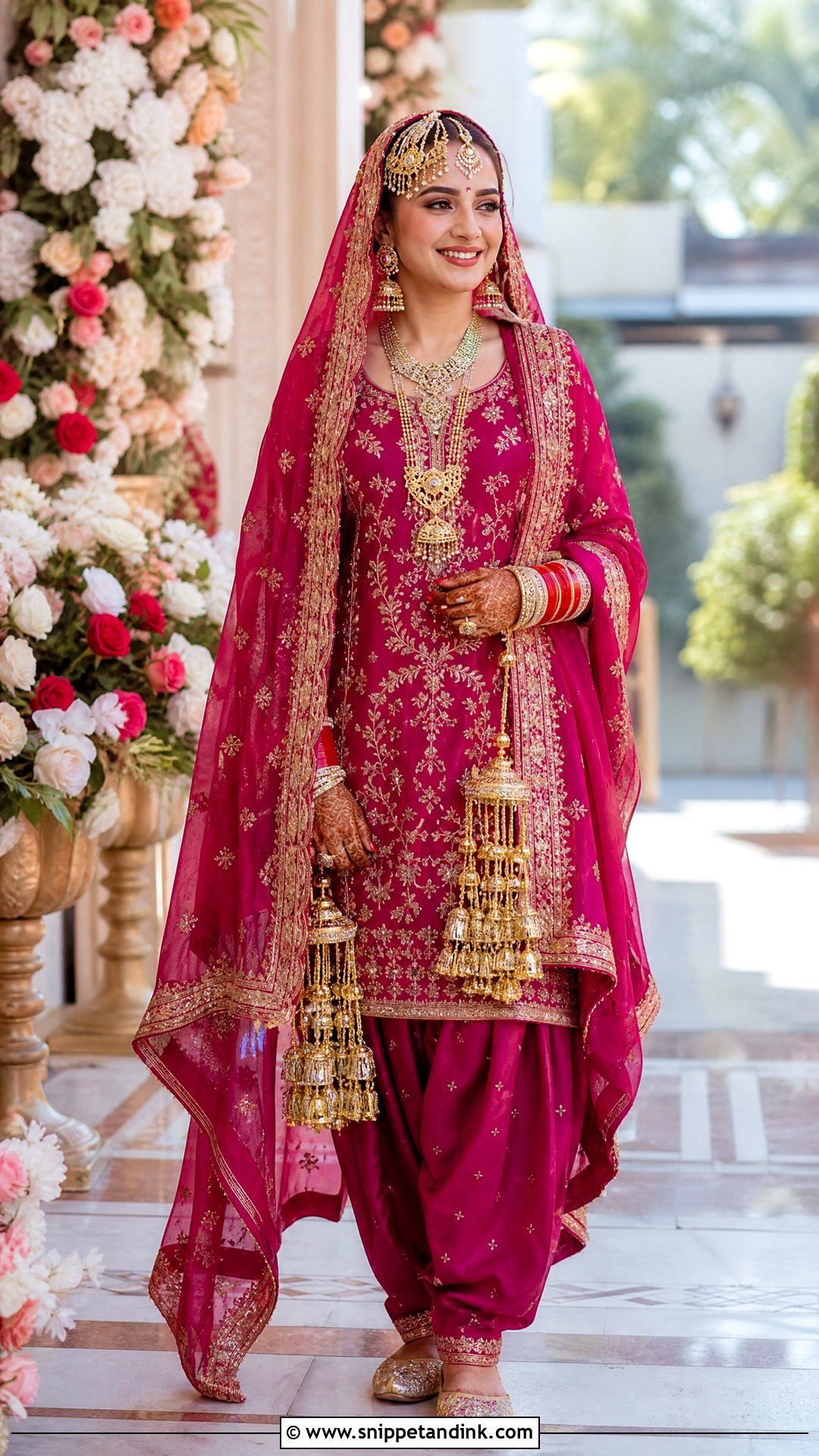 Punjabi Bridal Salwar Suit - Snippet and Ink - 20 Indian Wedding Bridal Outfits