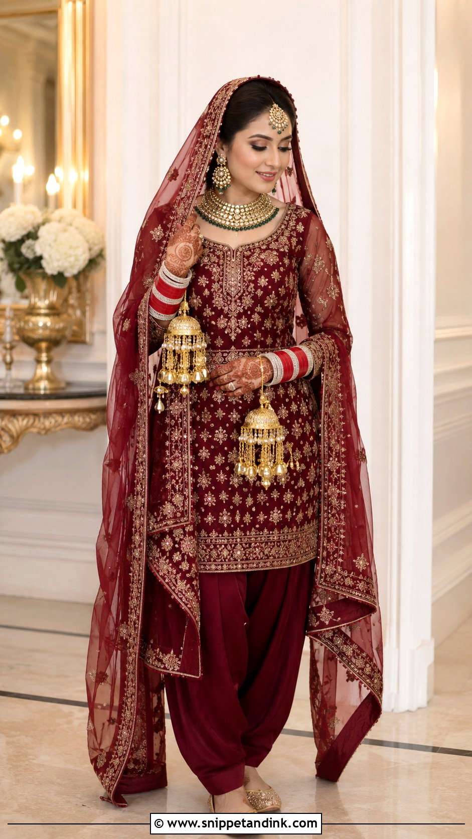 Punjabi Bridal Suit With Chooda And Kalire - Snippet and Ink - 25 Punjabi Bridal Suit Ideas