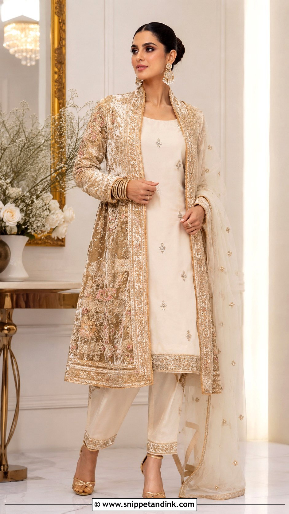 Punjabi Bridal Suit With Jacket - Snippet and Ink - 25 Punjabi Bridal Suit Ideas