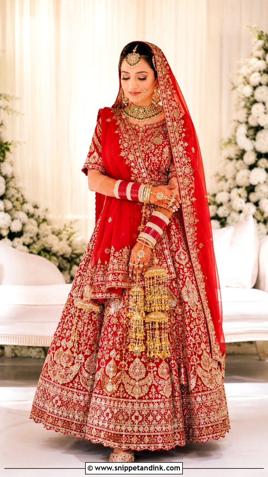 Punjabi Bride Chooda Kaleere Look - Snippet and Ink - 25 Traditional Punjabi Bride Ideas