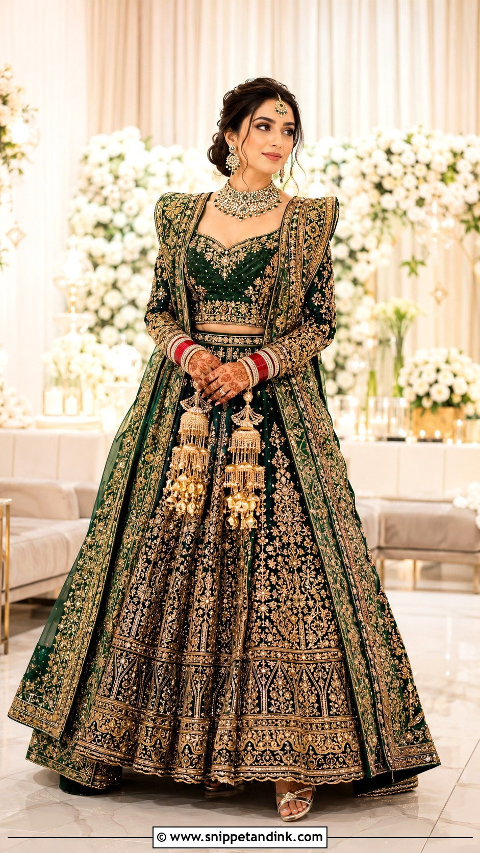 Punjabi Bride Royal Reception Outfit - Snippet and Ink - 25 Traditional Punjabi Bride Ideas