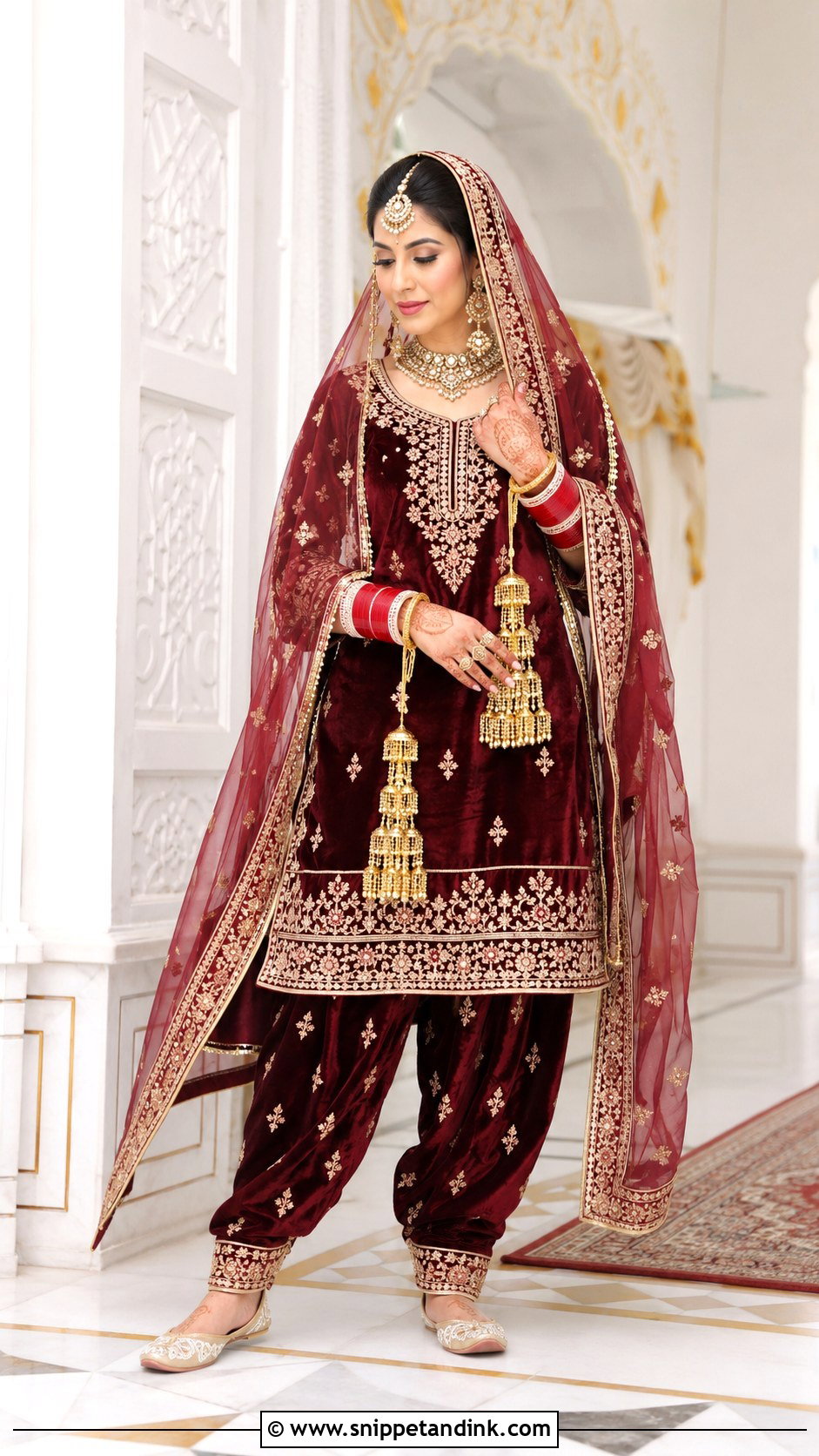 Punjabi Bride Salwar Kameez - Snippet and Ink - 25 Traditional Punjabi Bride Ideas