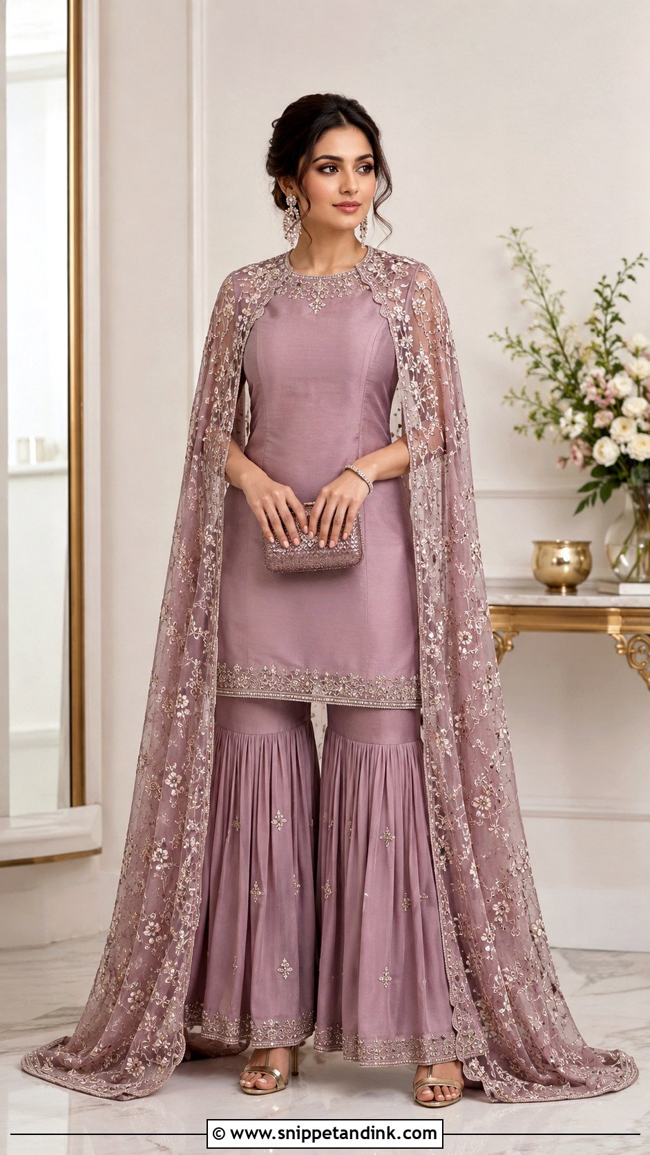 Punjabi Cape Suit For Wedding - Snippet and Ink - 25 Punjabi Designer Boutique Wedding Suits