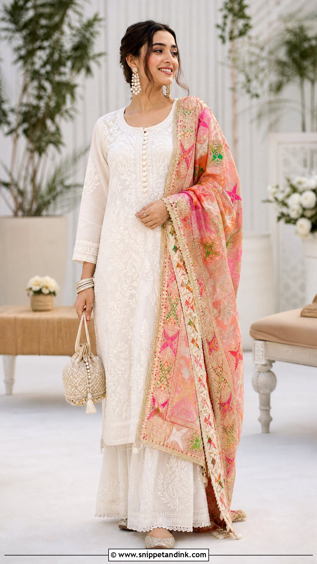 Punjabi Chikankari Suit Outfit - Snippet and Ink - 25 Punjabi Wedding Outfits