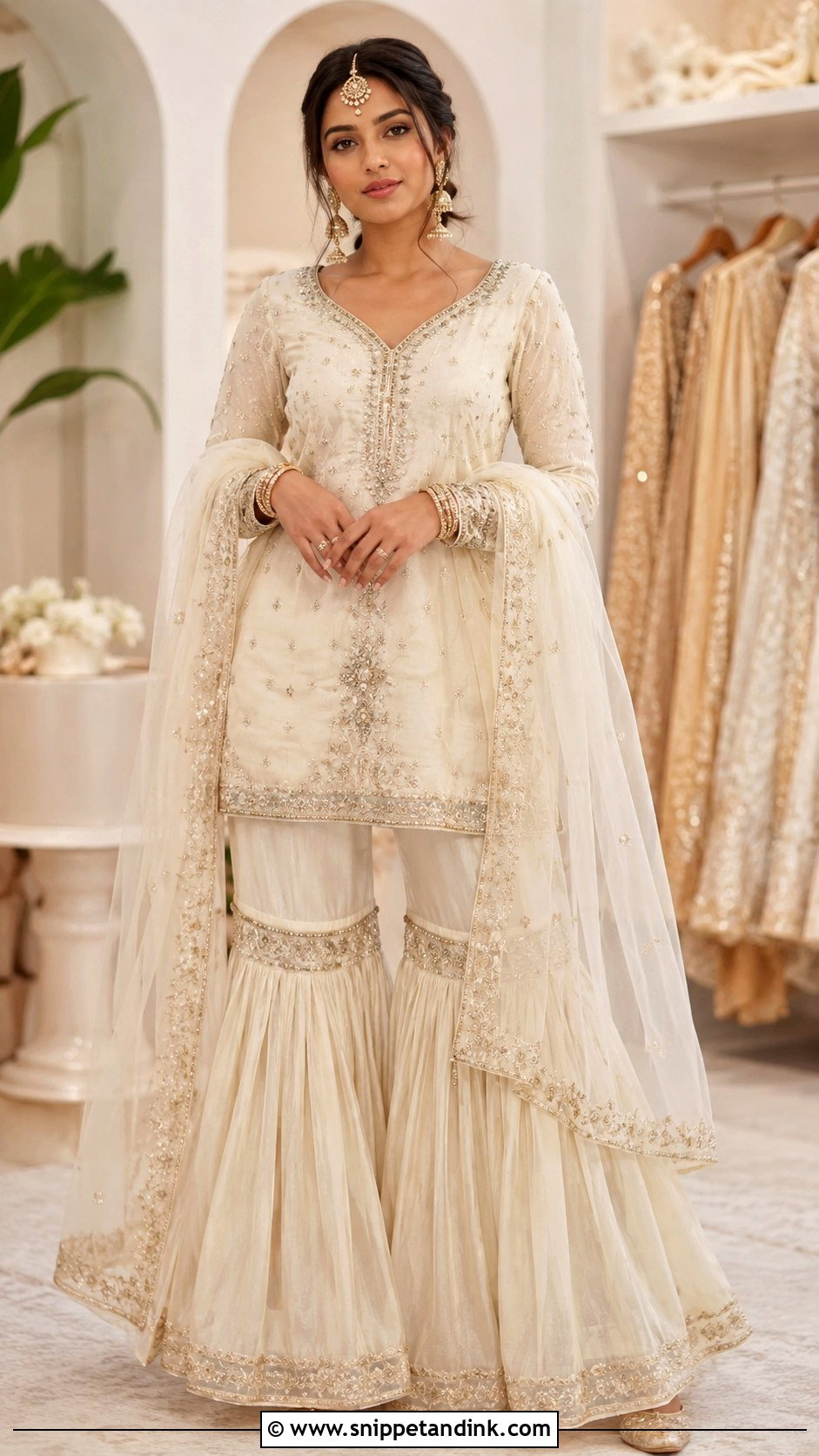 Punjabi Gharara Suit For Wedding - Snippet and Ink - 25 Punjabi Designer Boutique Wedding Suits