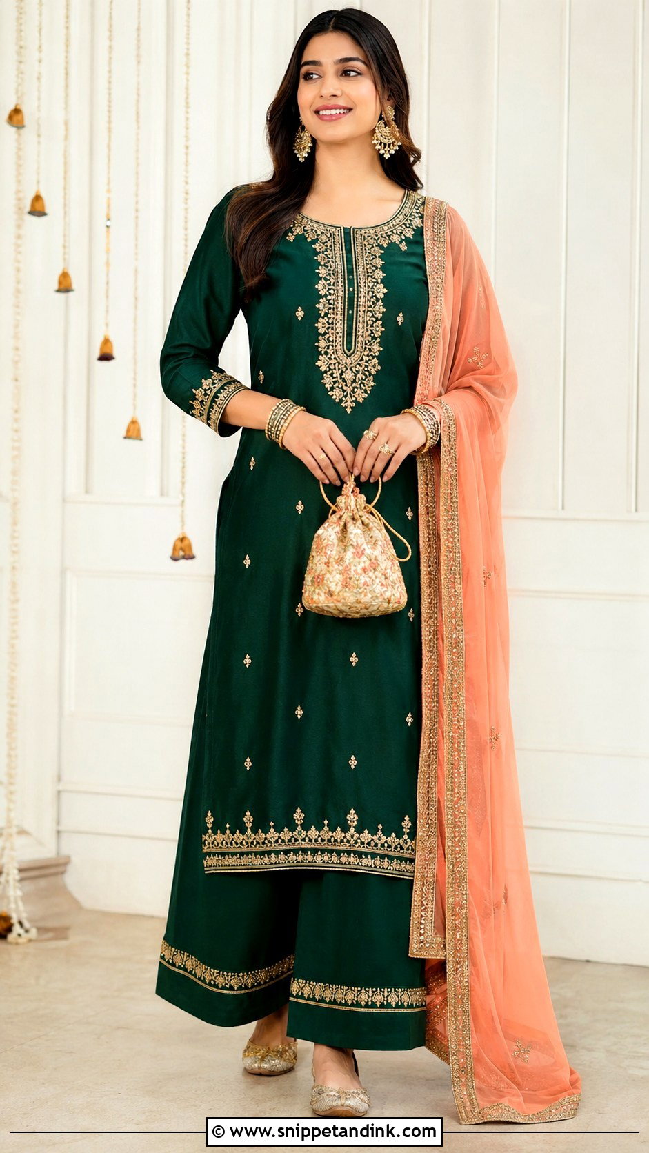 Punjabi Green Suit For Wedding - Snippet and Ink - 25 Punjabi Designer Boutique Wedding Suits