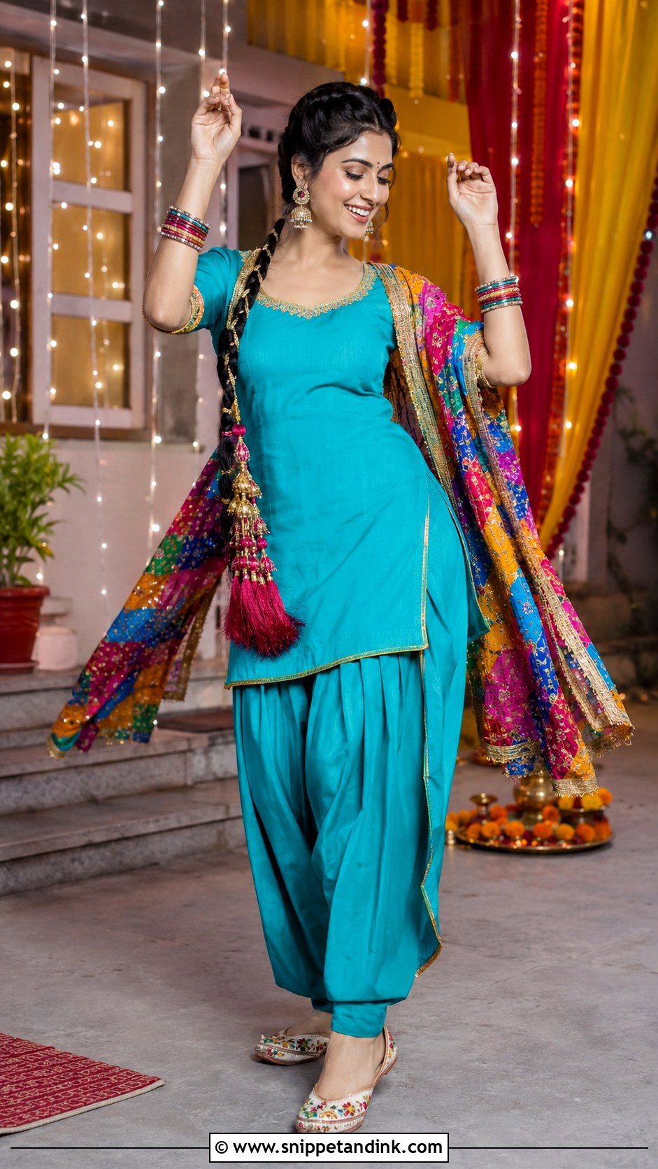 Punjabi Jaago Patiala Suit - Snippet and Ink - 30 Punjabi Jaago Outfit Ideas