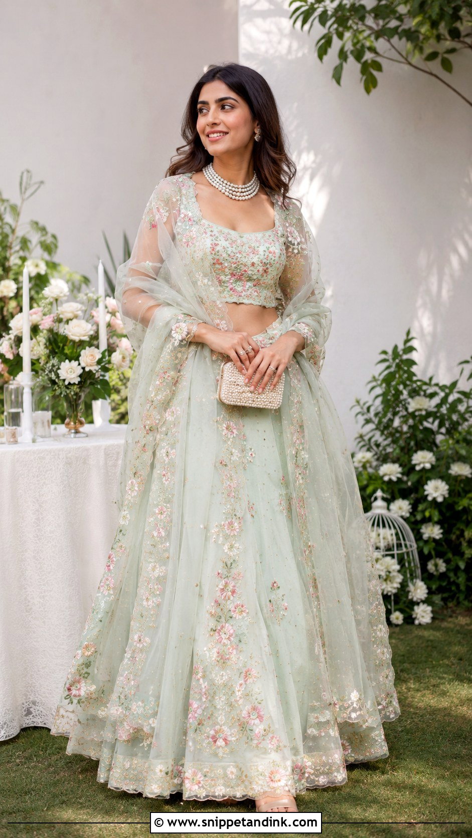 Punjabi Organza Lehenga For Day Wedding - Snippet and Ink - 25 Punjabi Wedding Dress Ideas