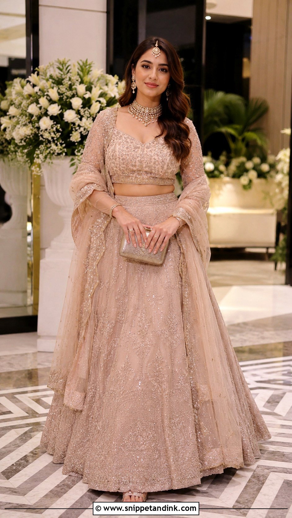 Punjabi Pastel Lehenga For Reception - Snippet and Ink - 25 Punjabi Wedding Dress Ideas
