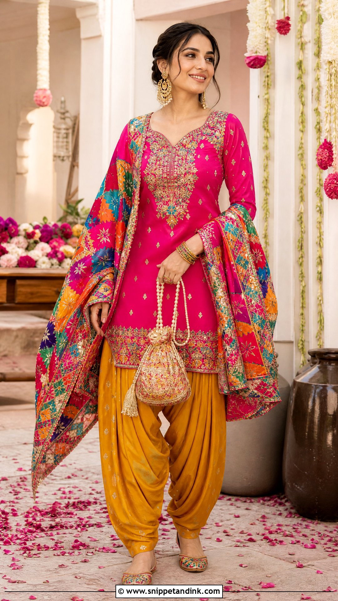 Punjabi Patiala Suit Wedding Look - Snippet and Ink - 25 Traditional Dress for Wedding Ideas
