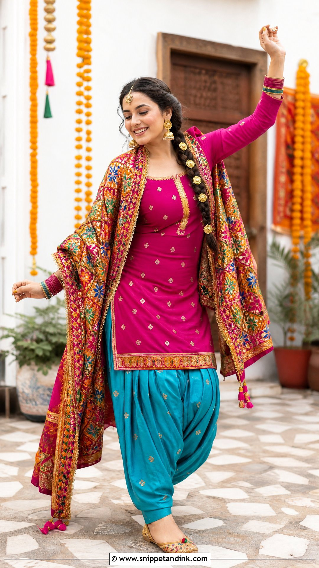 Punjabi Salwar Suit For North Indian Wedding - Snippet and Ink - 20 North Indian Wedding Outfits
