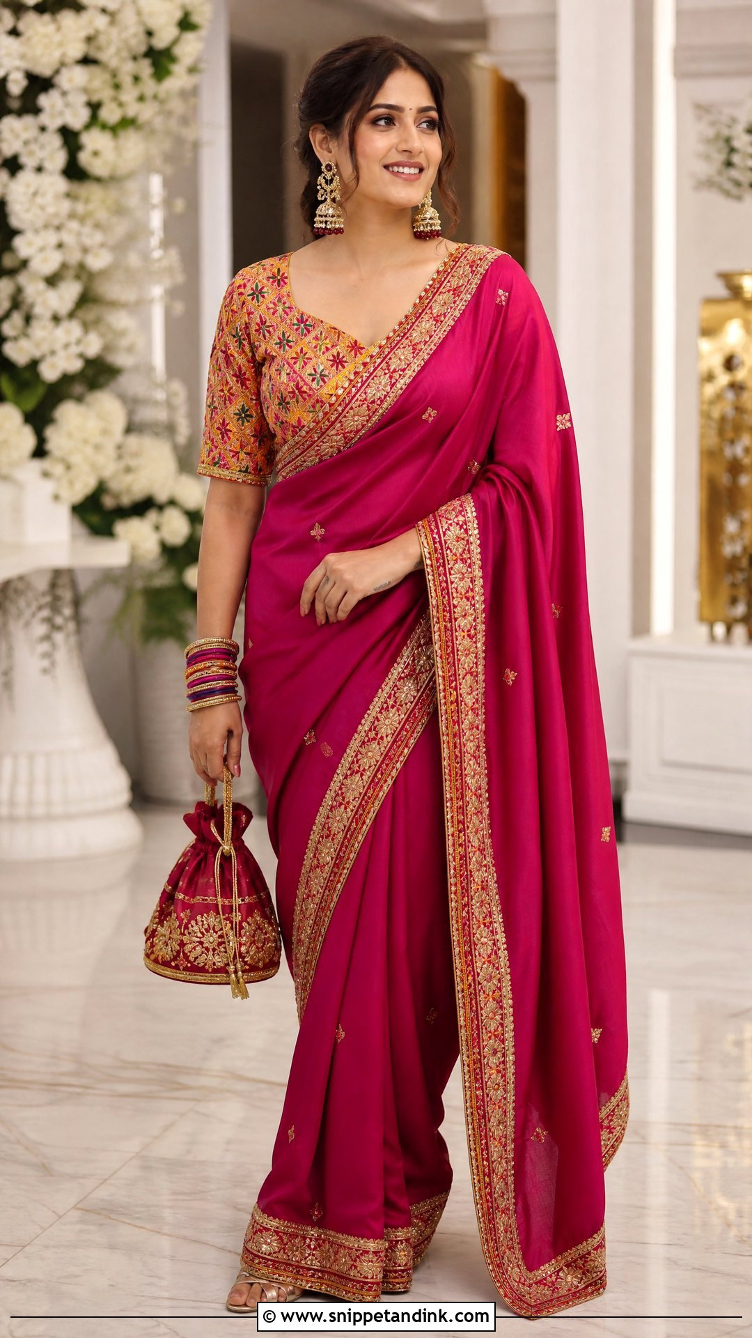 Punjabi Saree Outfit - Snippet and Ink - 25 Punjabi Wedding Outfits