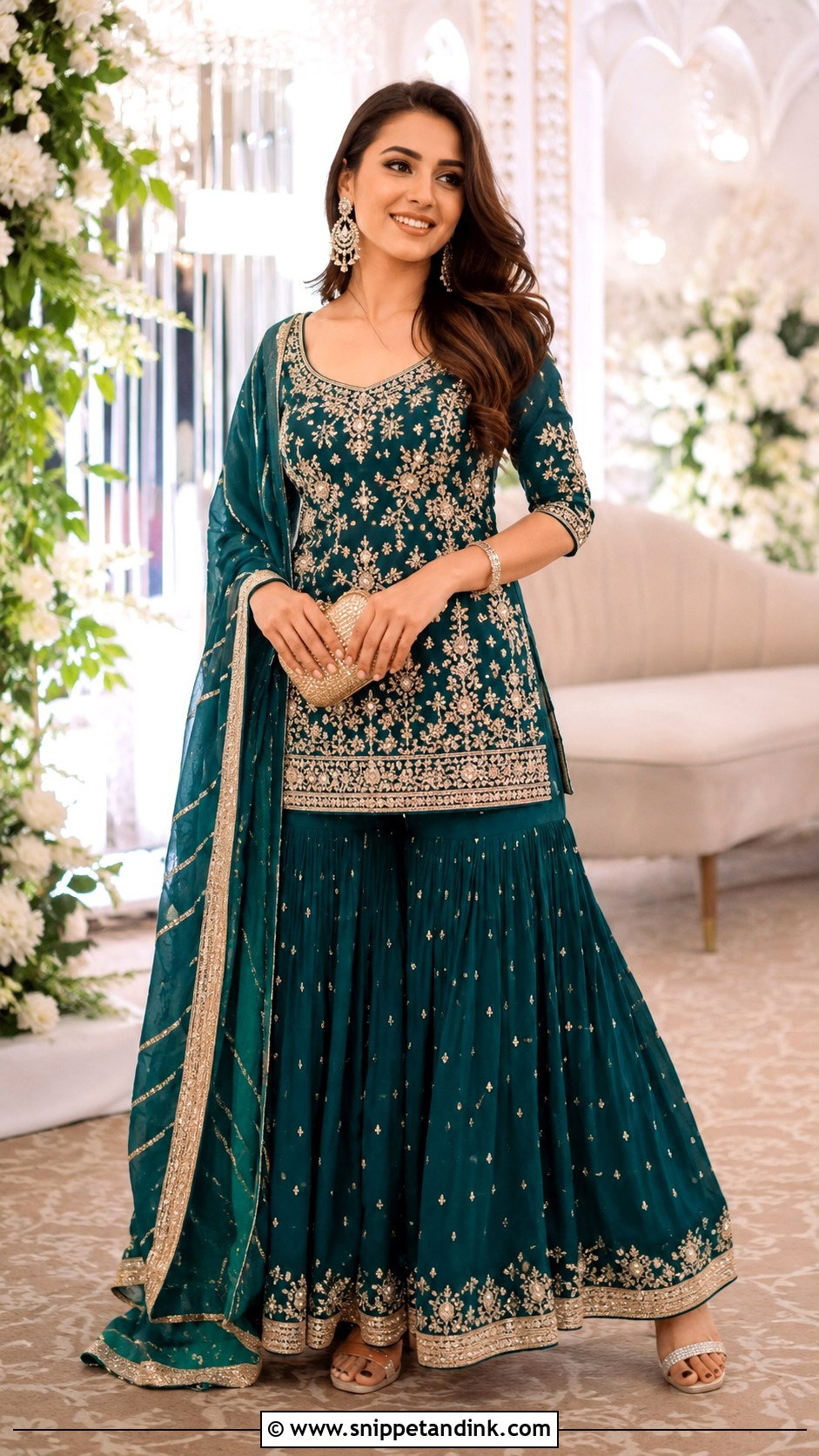 Punjabi Sharara Suit For Wedding - Snippet and Ink - 25 Punjabi Designer Boutique Wedding Suits