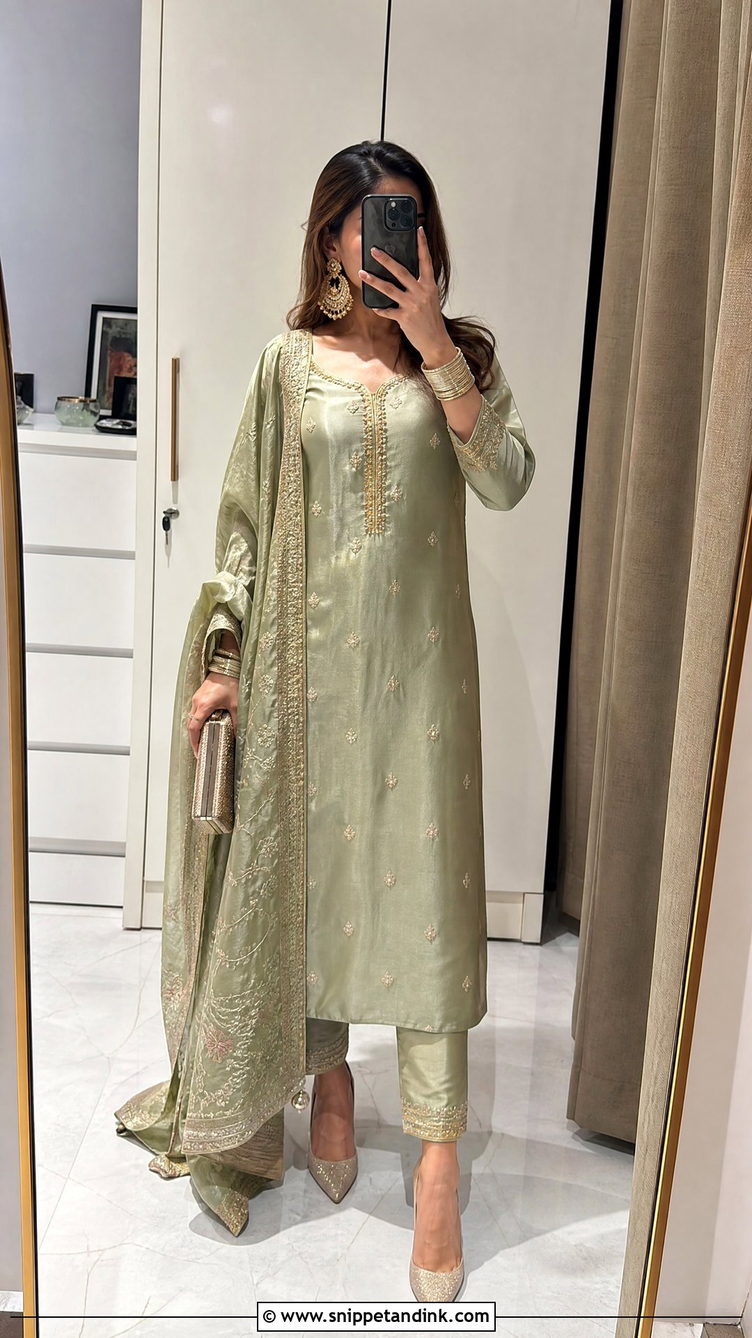 Punjabi Straight Suit Wedding Outfit - Snippet and Ink - 25 Punjabi Wedding Outfits