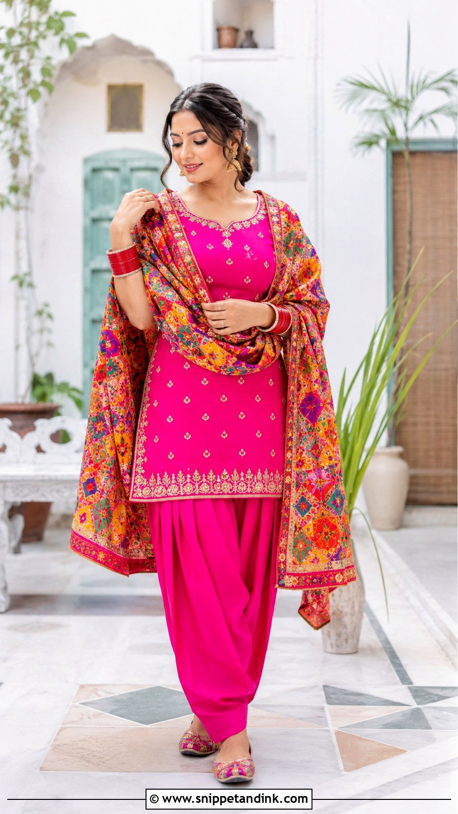 Punjabi Suit With Chooda Look - Snippet and Ink - 25 Indian After Marriage Look Ideas