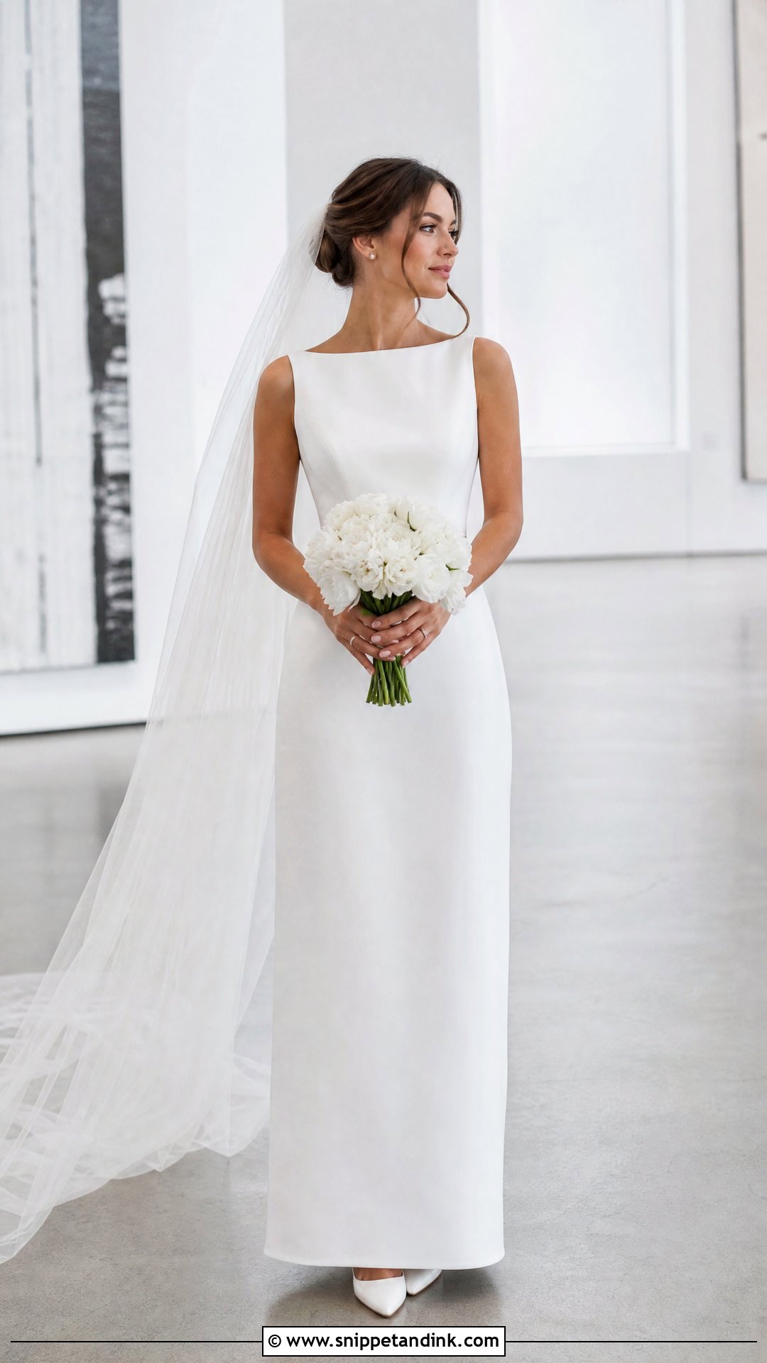 Pure White Wedding Dress - Snippet and Ink - 20 Wedding Dress Color Ideas