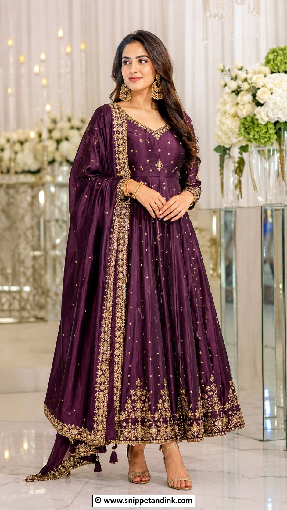 Purple Anarkali Dress for Wedding - Snippet and Ink - 30 Anarkali Dress for Wedding Ideas
