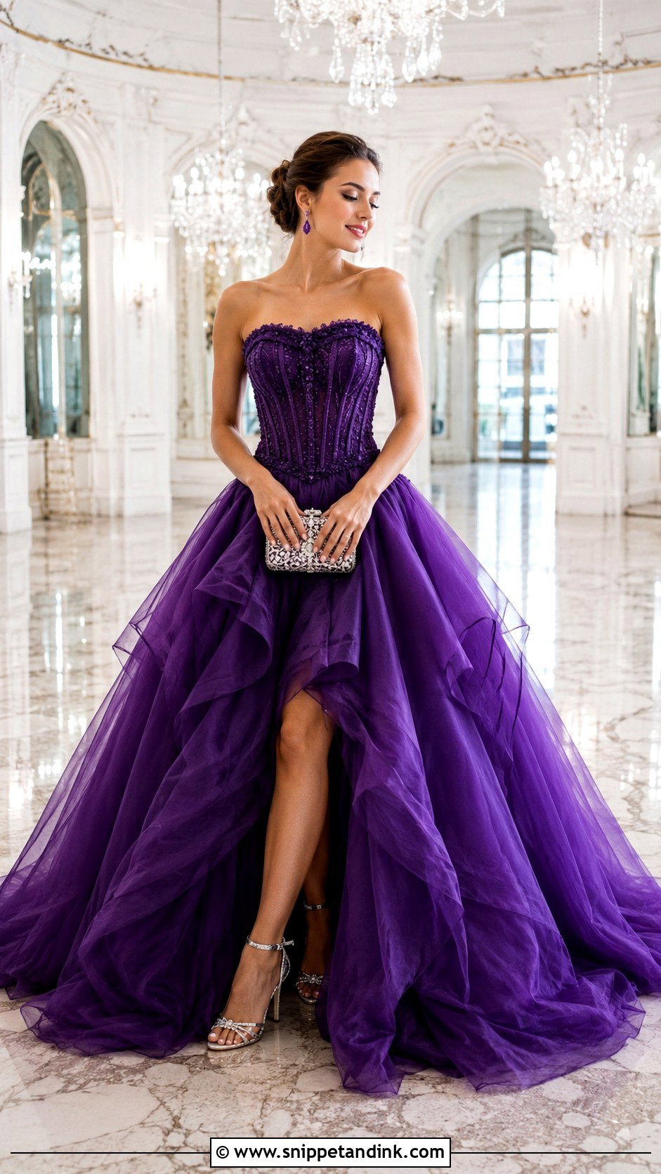 Purple Ball Gown Empress Dress - Snippet and Ink - 20 Empress Dress Gowns