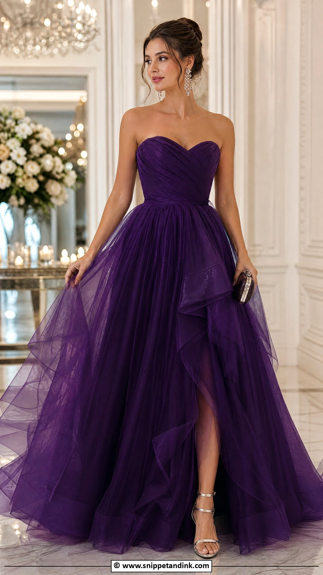 Purple Ball Gown - Snippet and Ink - 35 Ball Gown Ideas
