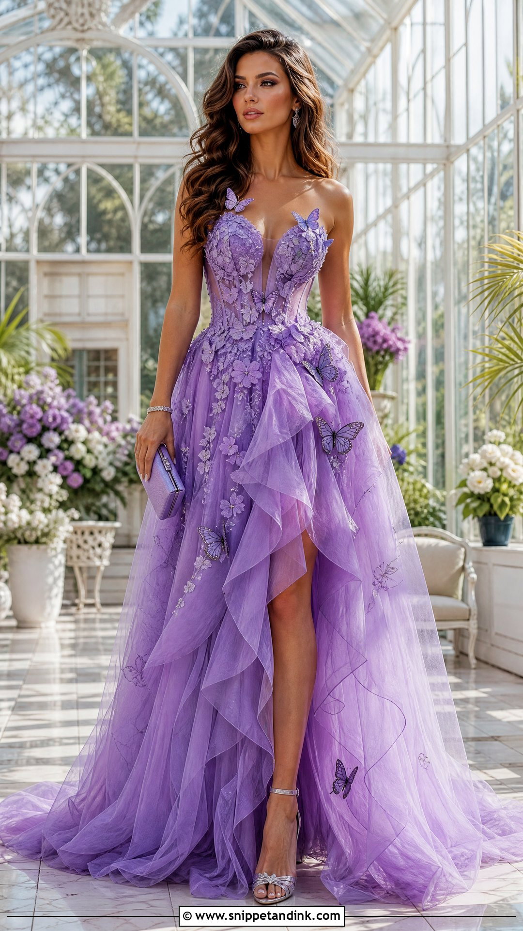 Purple Butterfly Fairy Gown - Snippet and Ink - 20 Butterfly Dress Gowns