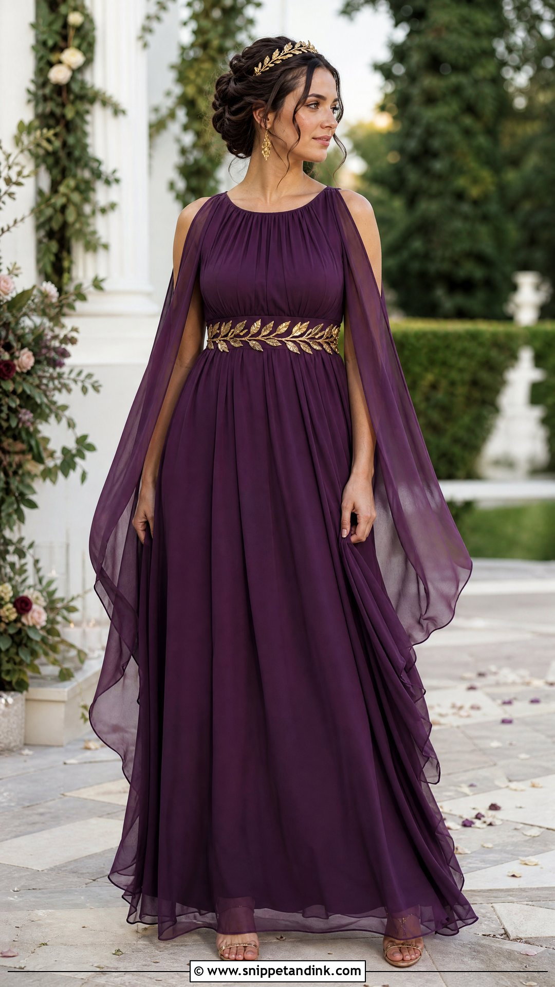 Purple Goddess Pagan Wedding Dress - Snippet and Ink - 20 Pagan Wedding Dress Ideas