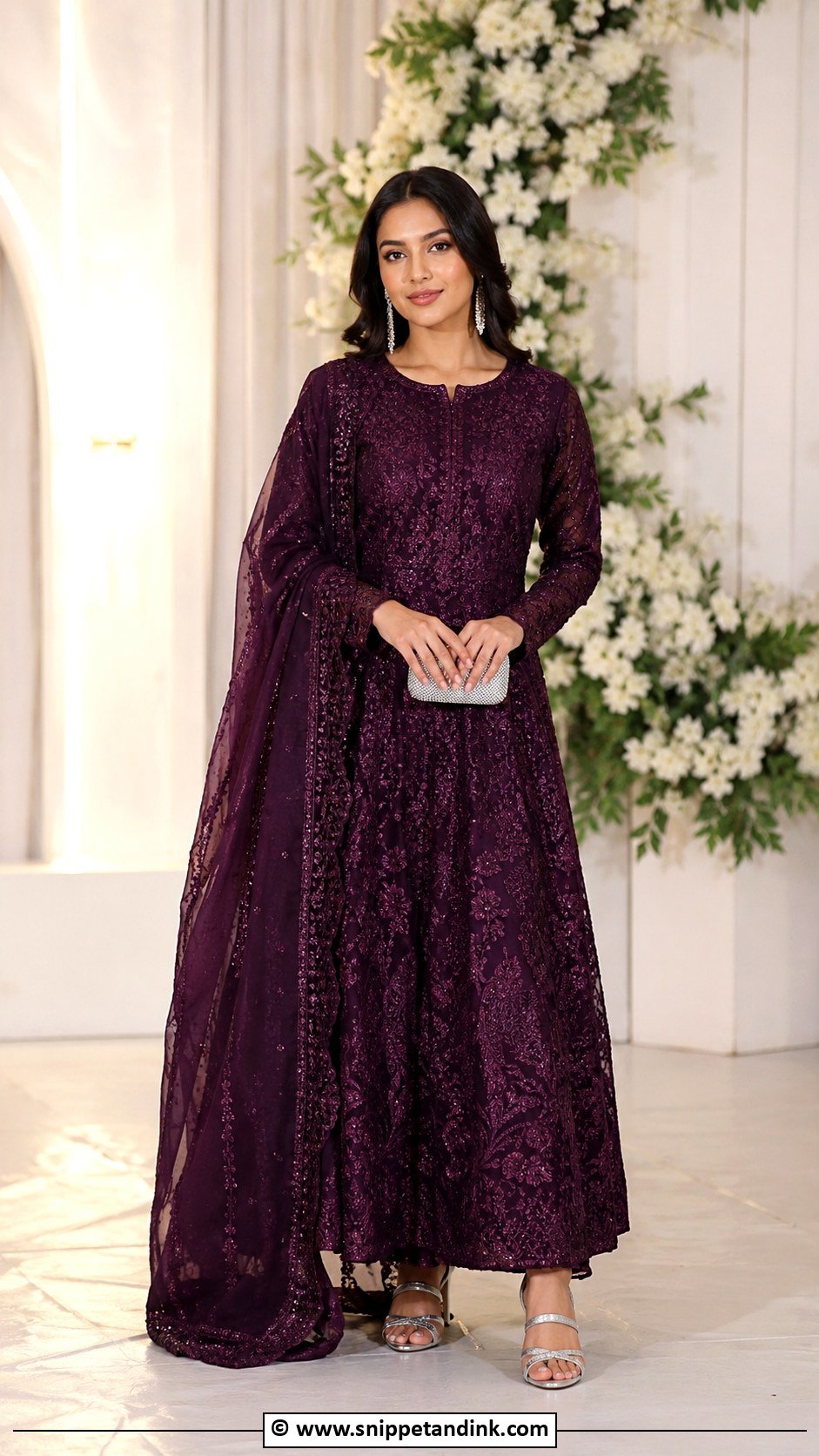 Purple Gown Barat Dress - Snippet and Ink - 30 Barat Dress Ideas