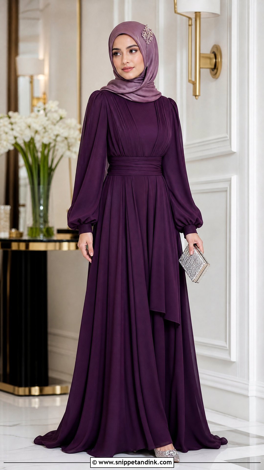 Purple Hijabi Princess Dress - Snippet and Ink - 20 Hijabi Princess Dress Ideas