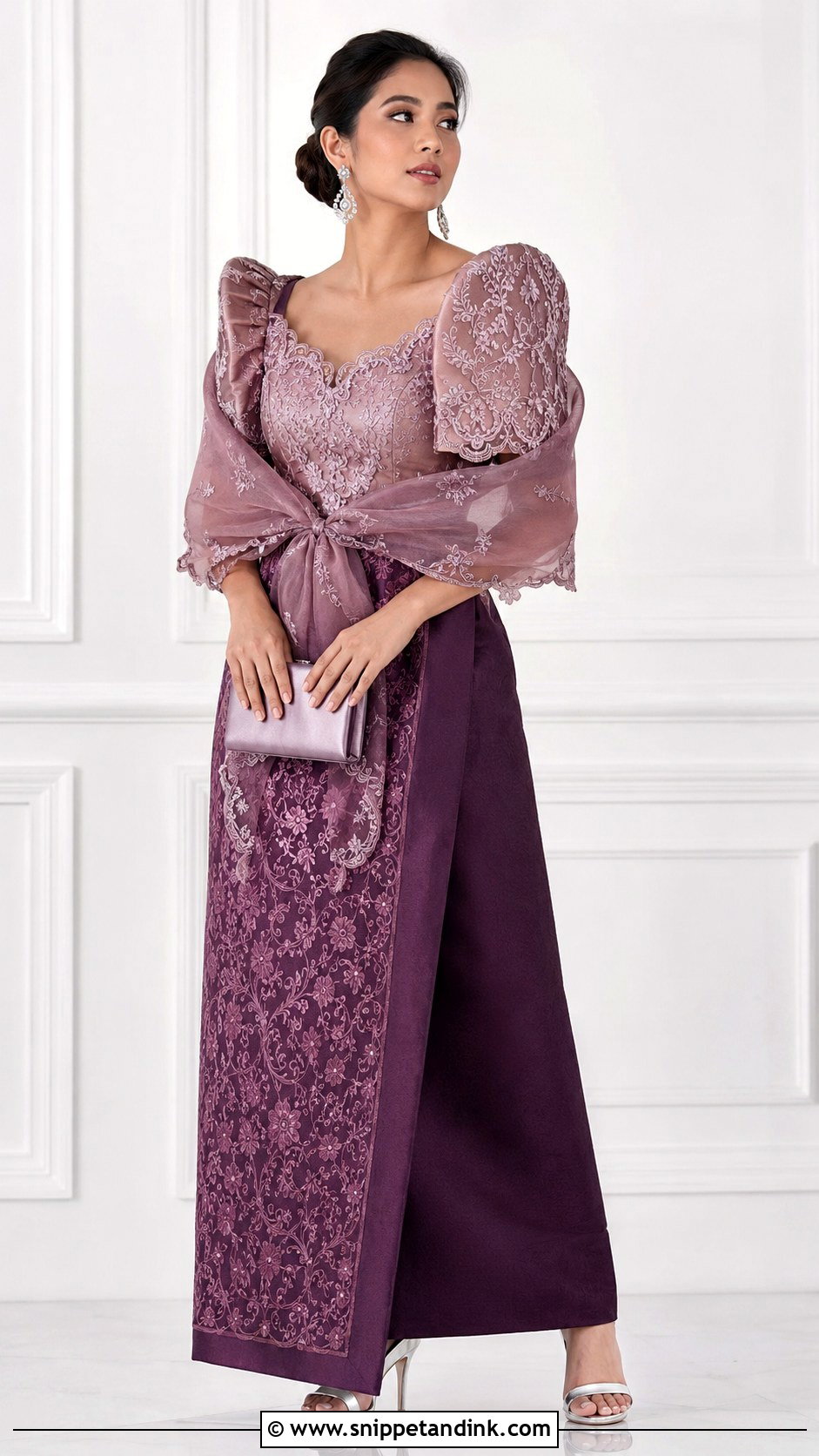 Purple Maria Clara Gown - Snippet and Ink - 25 Maria Clara Gown Ideas