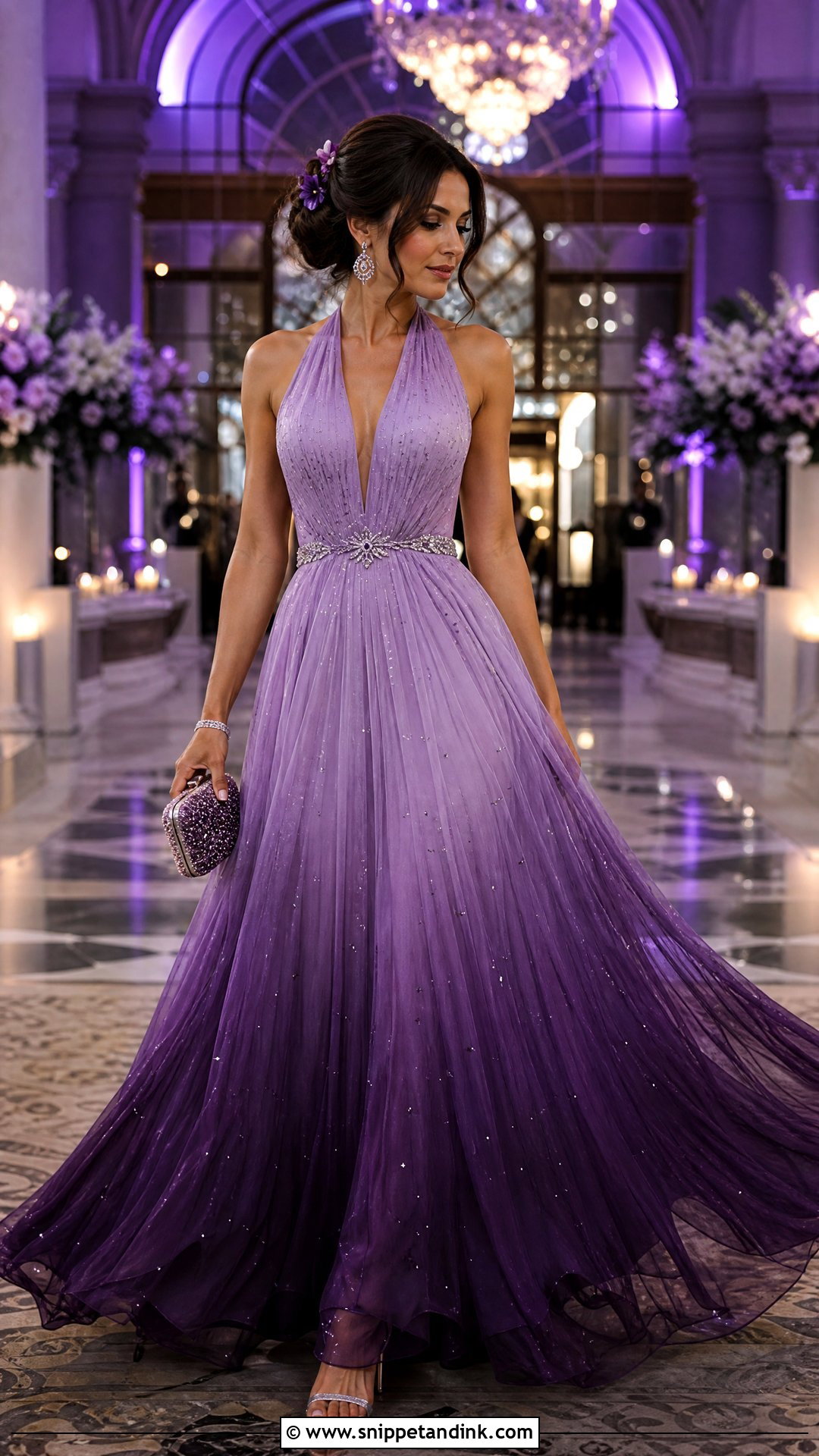 Purple Ombre Starfall Ball Gown - Snippet and Ink - 20 Starfall Ball Gown Ideas