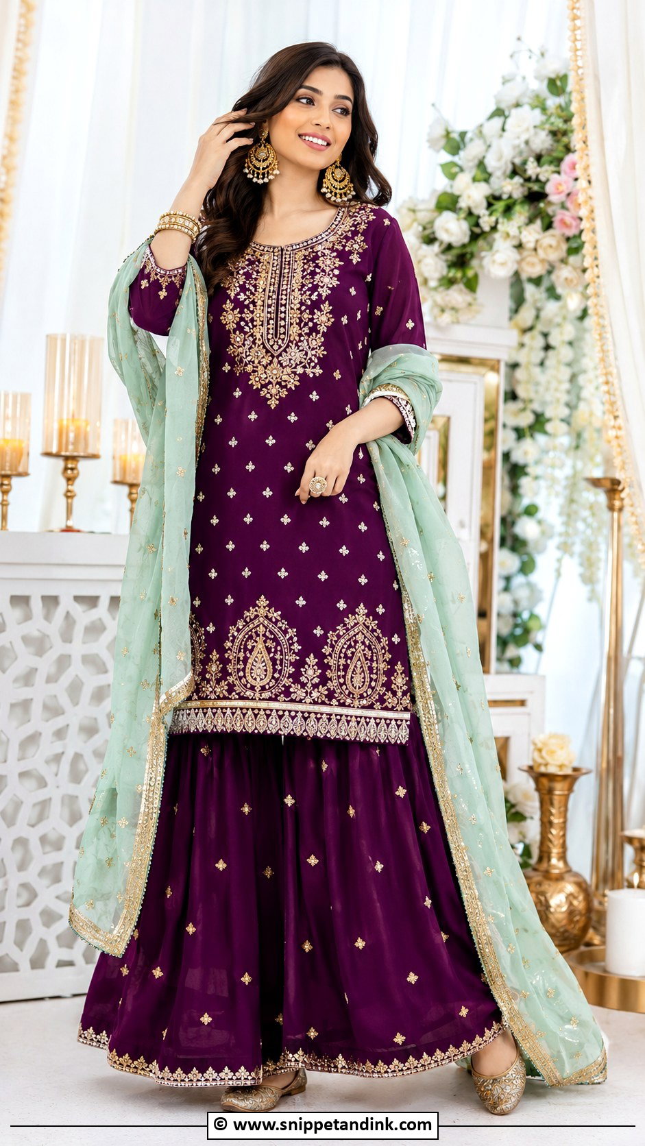 Purple Punjabi Suit For Jaggo - Snippet and Ink - 30 Jaggo Outfit Punjabi Suit Ideas
