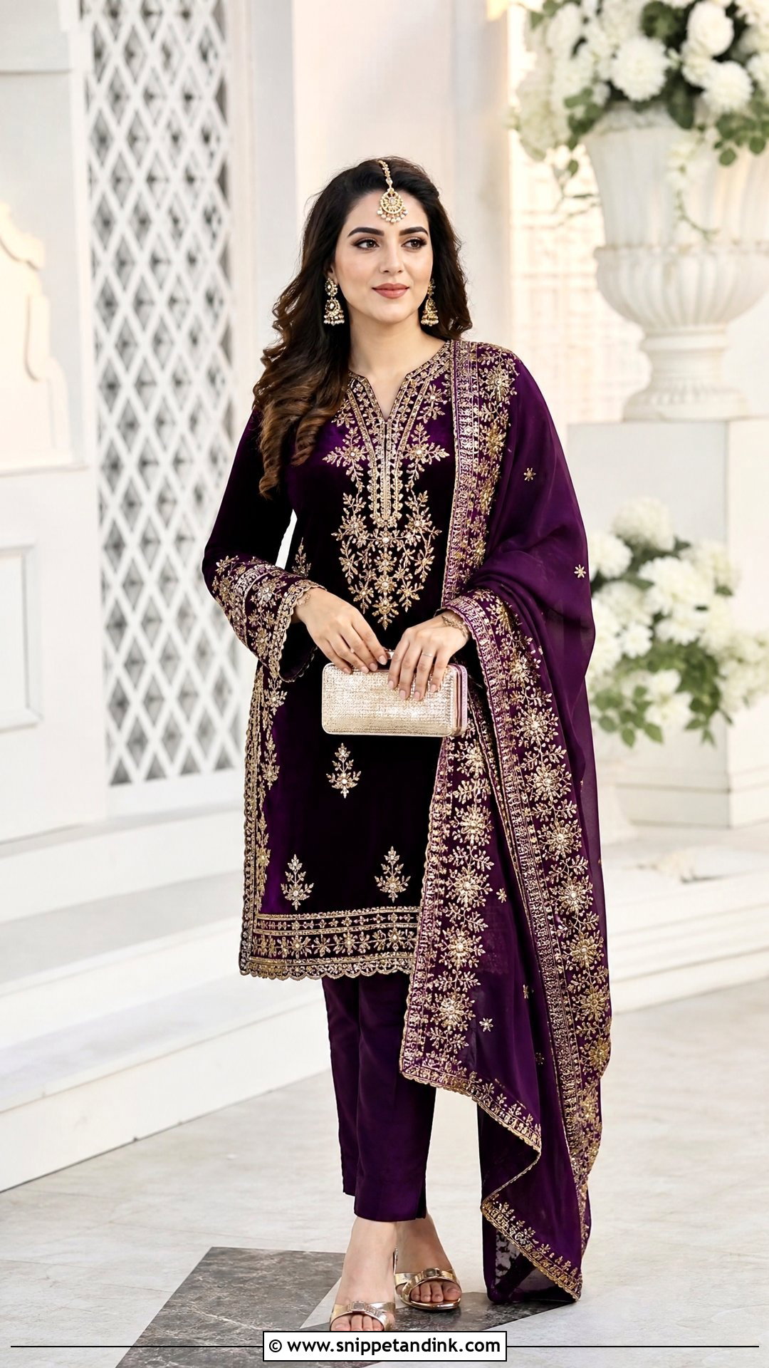 Purple Punjabi Wedding Suit - Snippet and Ink - 20 Punjabi Wedding Suit Women Ideas