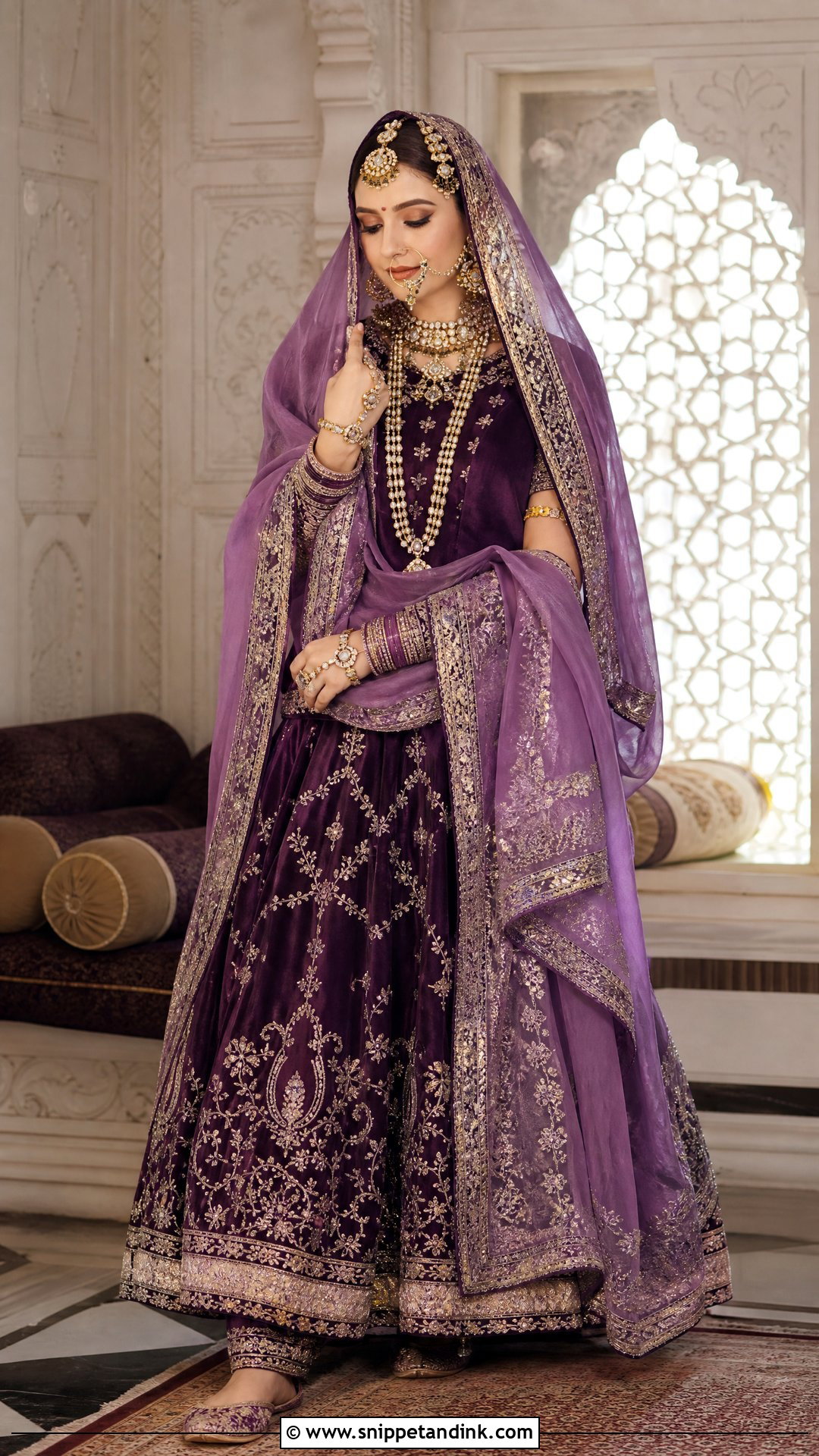 Purple Rajputi Bridal Look - Snippet and Ink - 20 Rajputi Bridal Look Ideas
