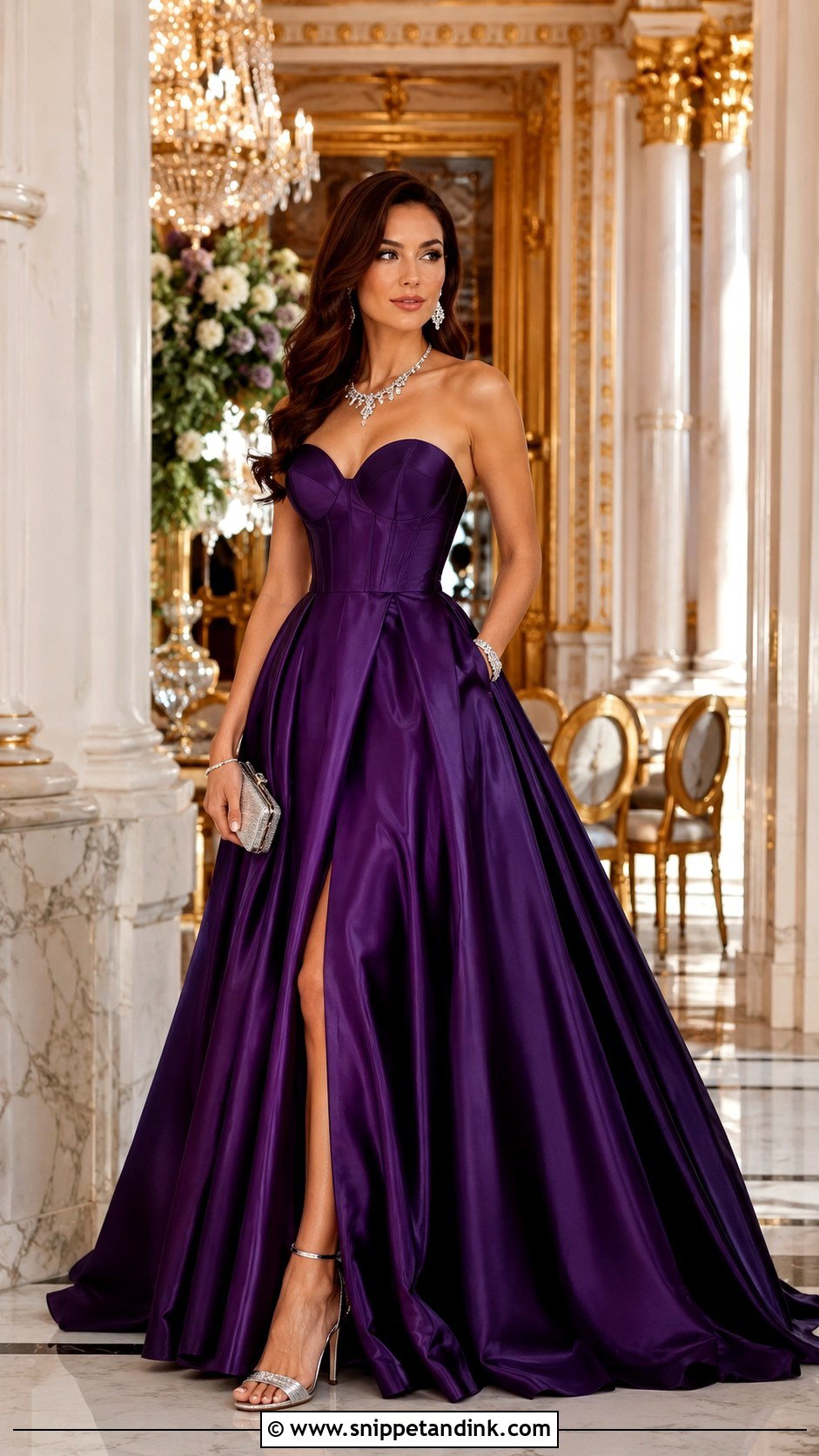 Purple Royal Ballgown - Snippet and Ink - 25 Fairytale Ballgown Ideas