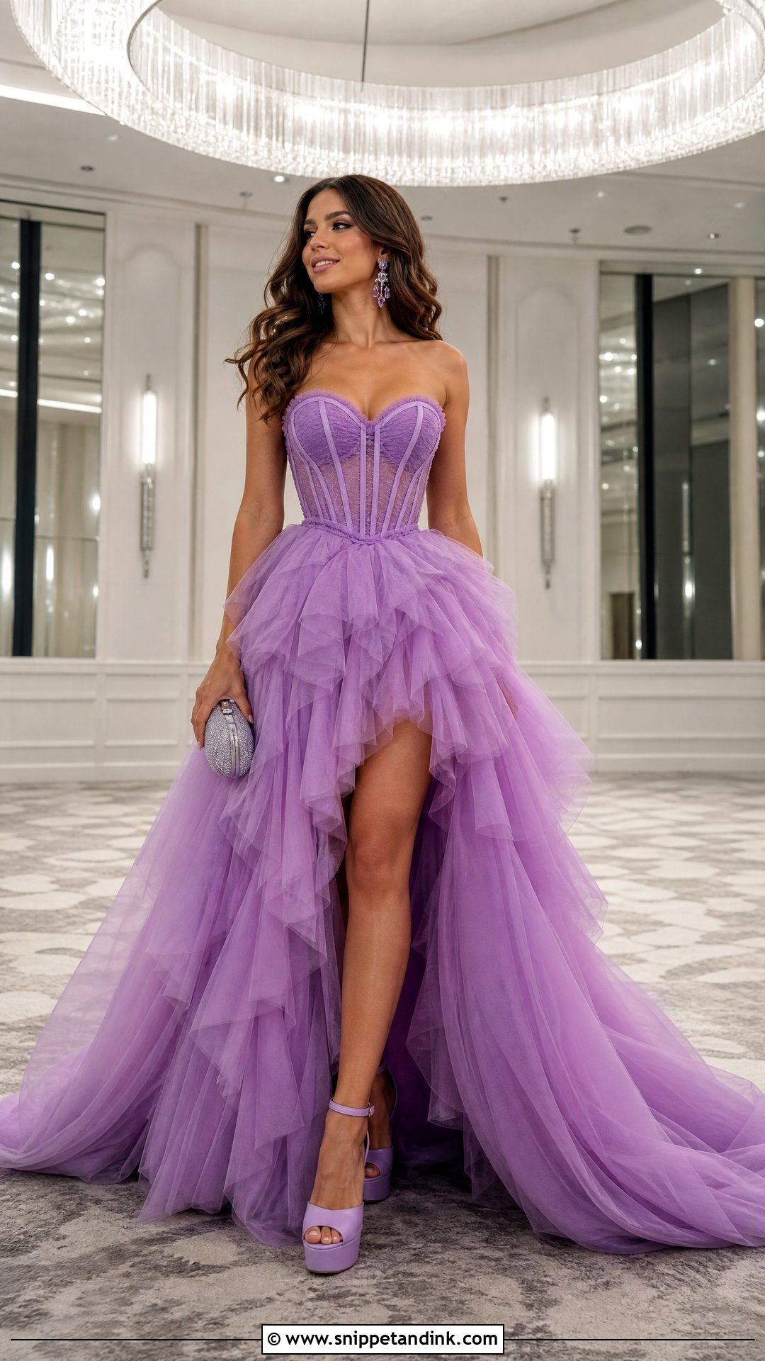 Purple Ruffle Huge Ball Gown - Snippet and Ink - 20 Huge Ball Gowns