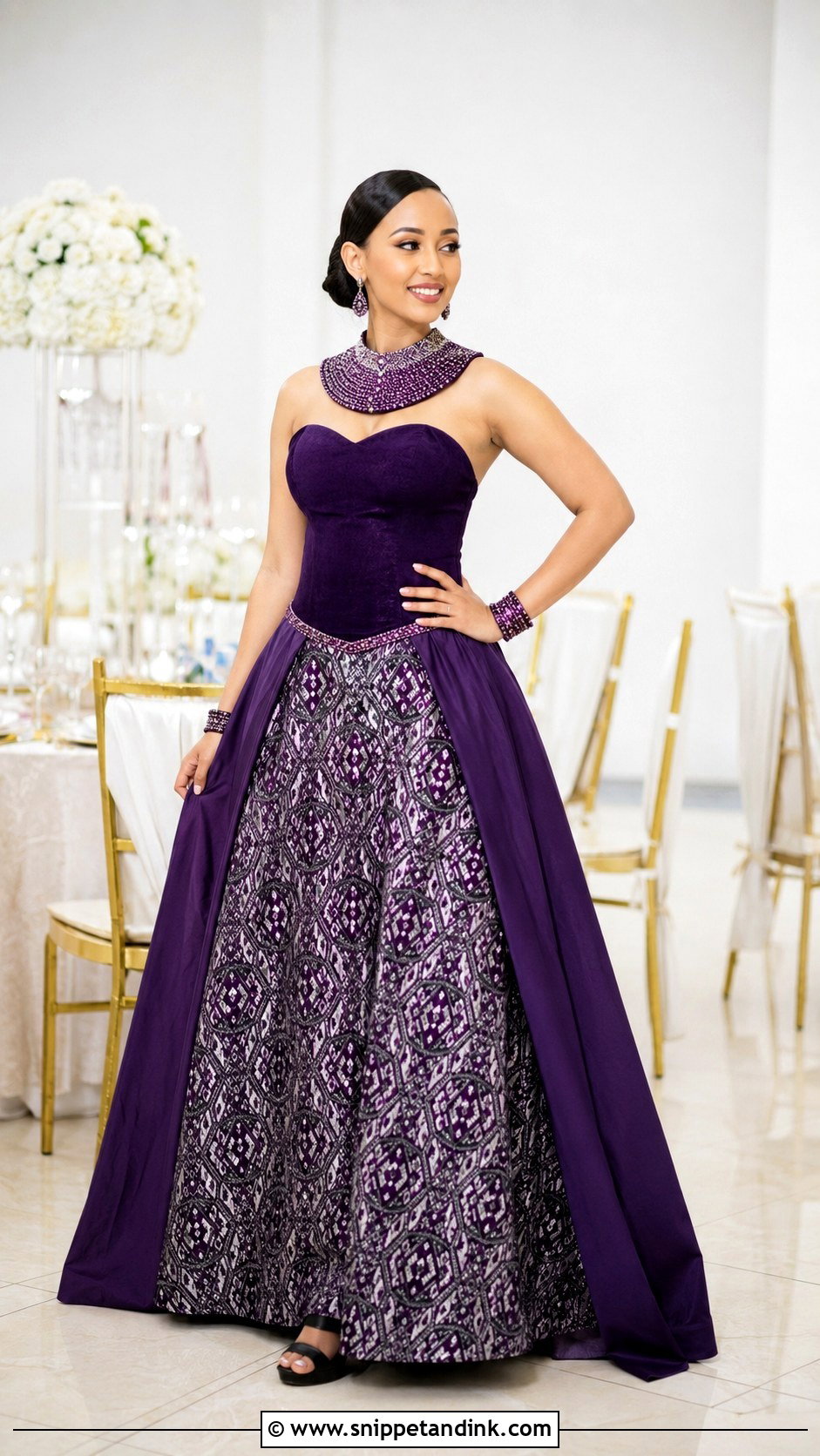 Purple Swati Wedding Dress - Snippet and Ink - 20 Swati Wedding Dresses