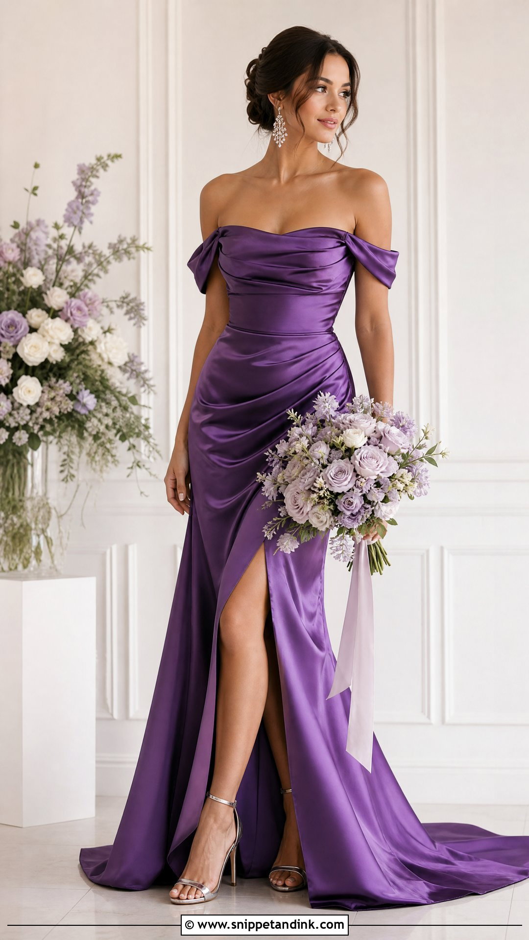 Purple Wedding Dress - Snippet and Ink - 25 Colored Wedding Dress Ideas