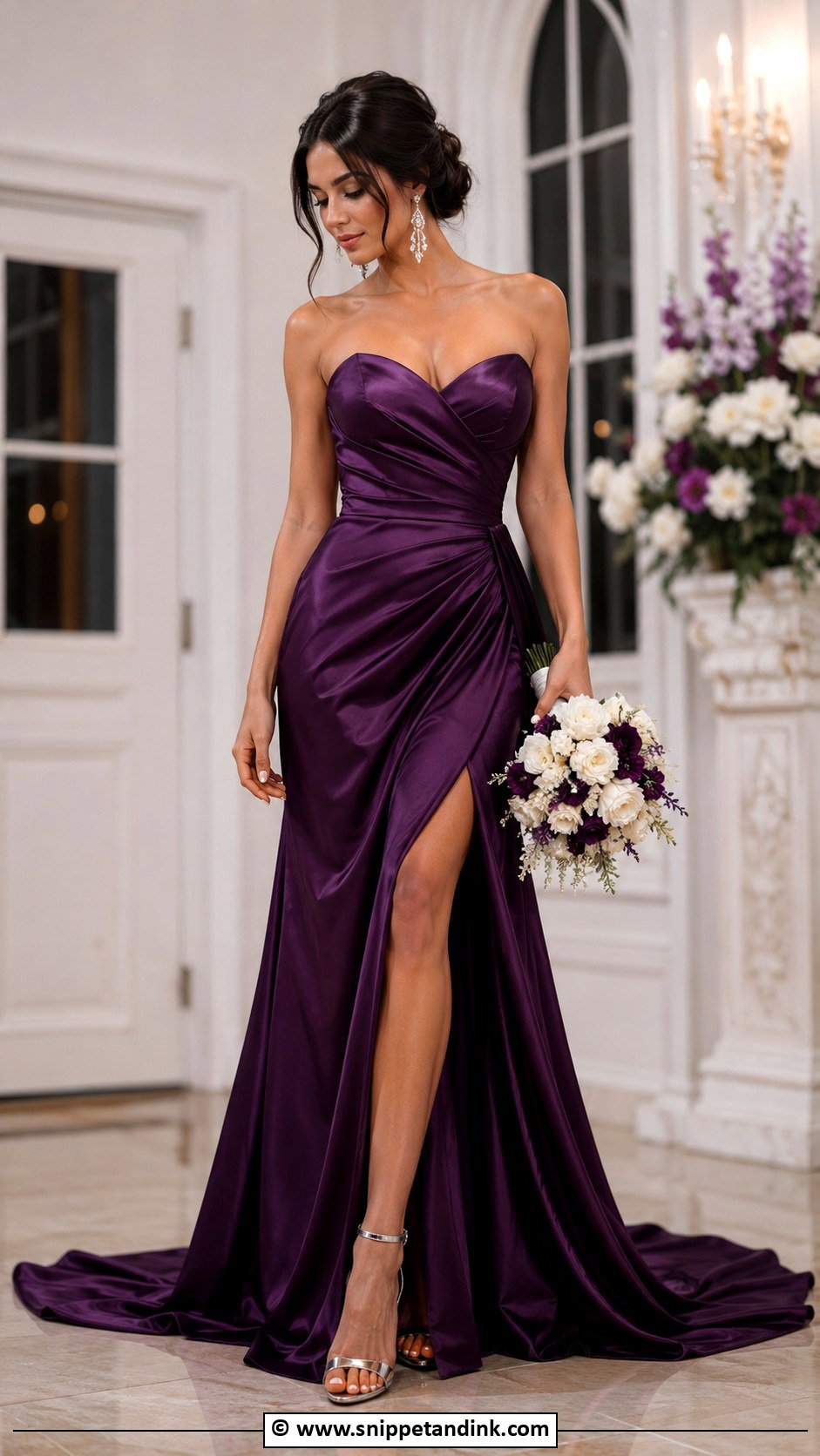 Purple Wedding Dress - Snippet and Ink - 25 Colourful Wedding Dress Ideas