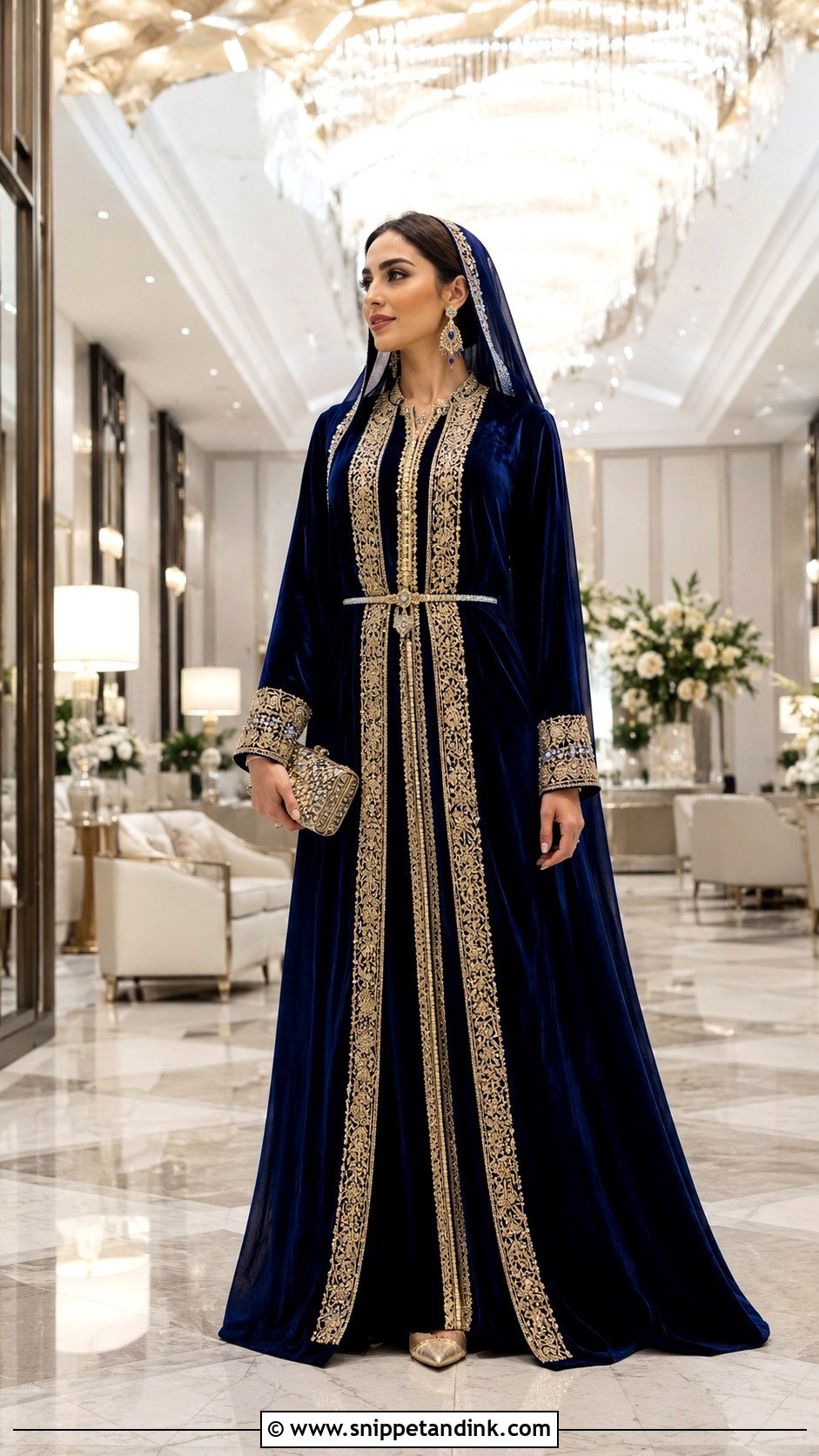 Qatari Jalabiya Wedding Dress - Snippet and Ink - 20 Khaleeji Wedding Dresses