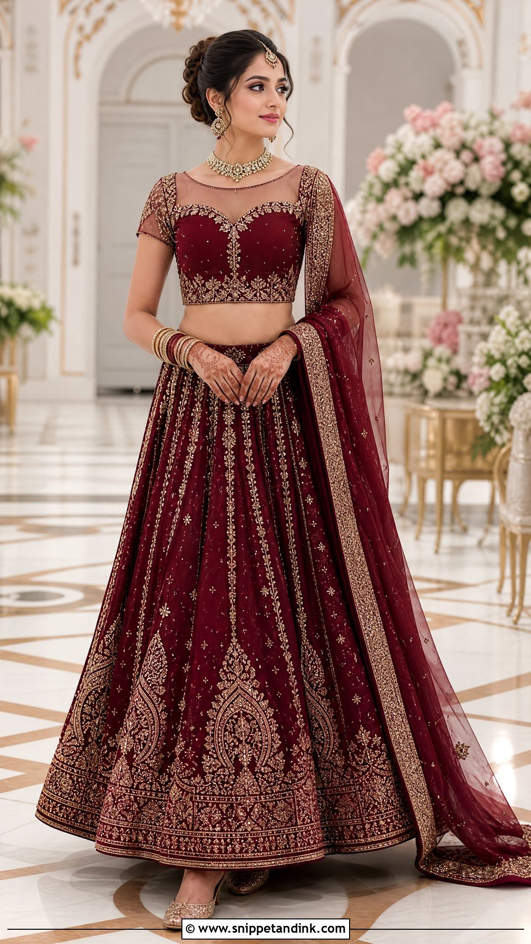 Queen Anne Bridal Blouse Neck Design - Snippet and Ink - 20 Latest Bridal Blouse Neck Designs