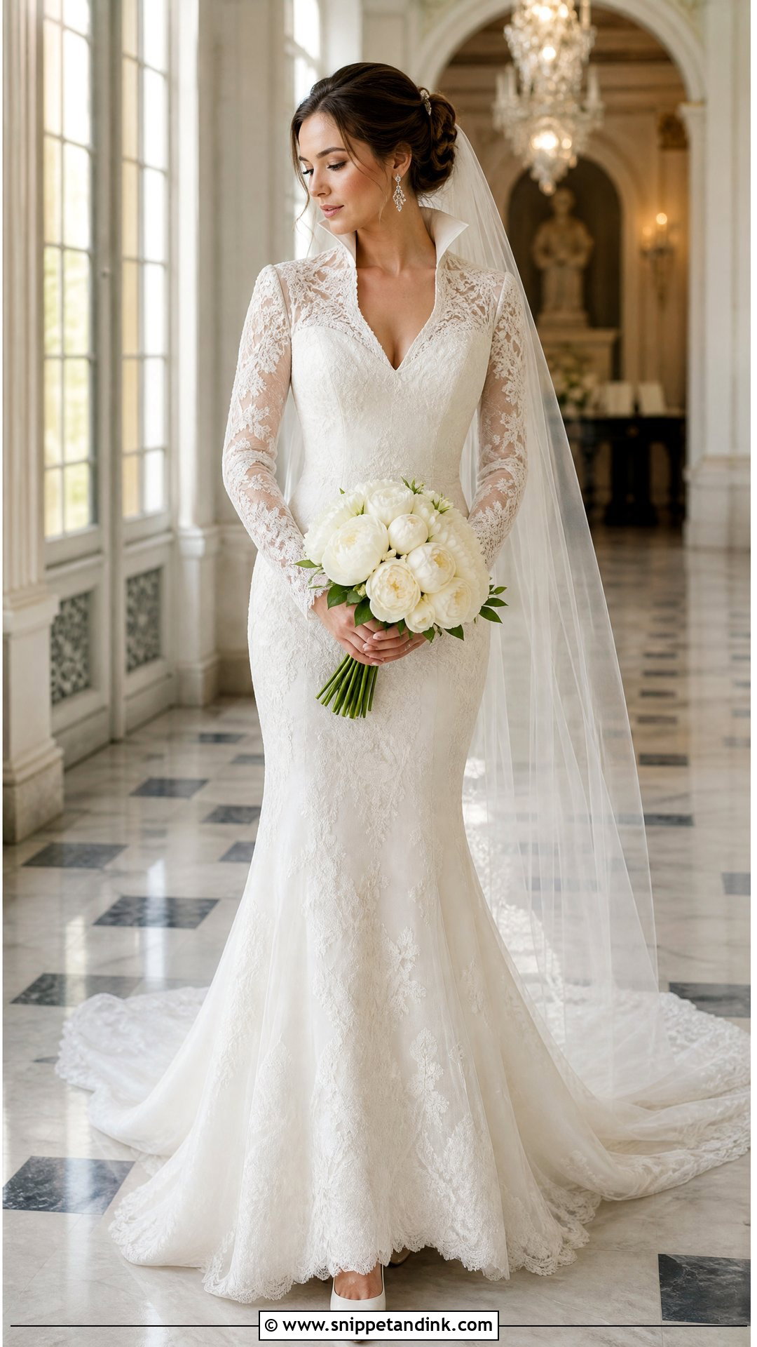 Queen Anne Collar Wedding Dress - Snippet and Ink - 20 Wedding Dress with Collar Ideas