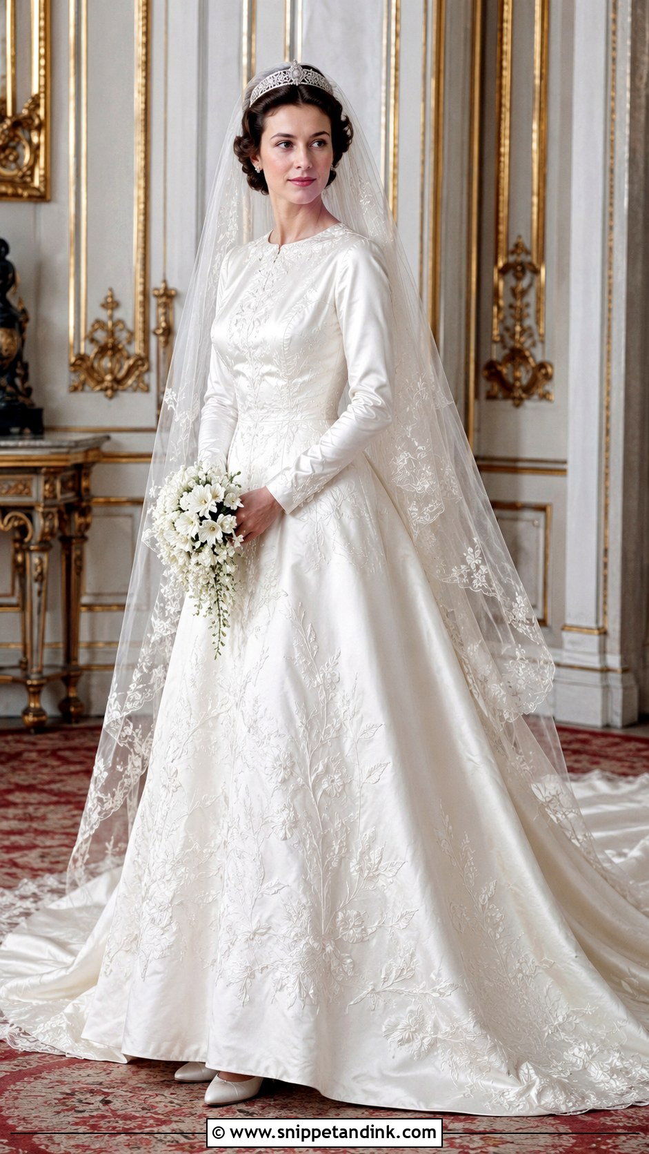 Queen Elizabeth Wedding Dress - Snippet and Ink - 30 Iconic Wedding Dresses