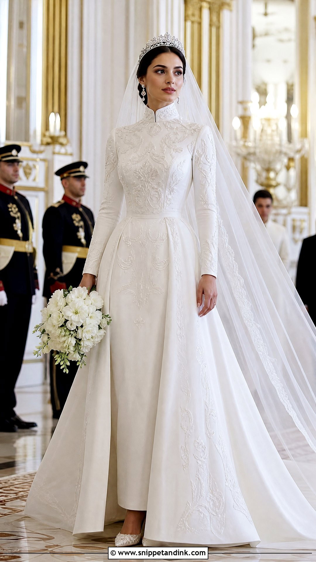 Queen Letizia Royal Wedding Gown - Snippet and Ink - 25 Royal Wedding Gowns