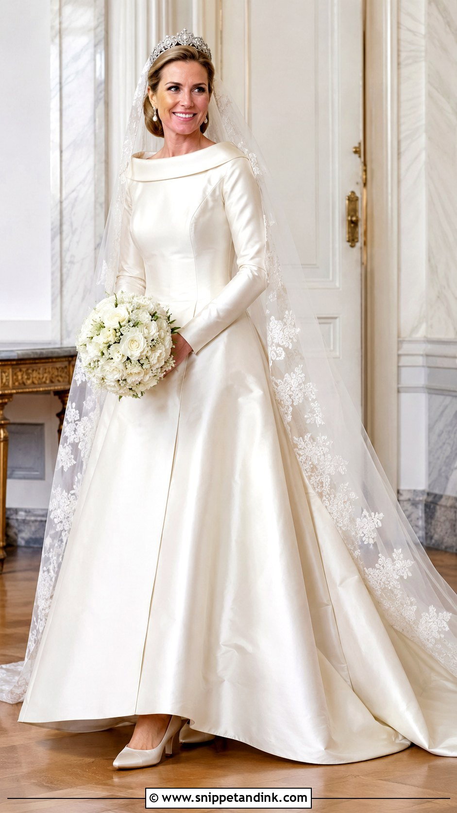 Queen Maxima Royal Wedding Dress - Snippet and Ink - 25 Royal Wedding Dresses