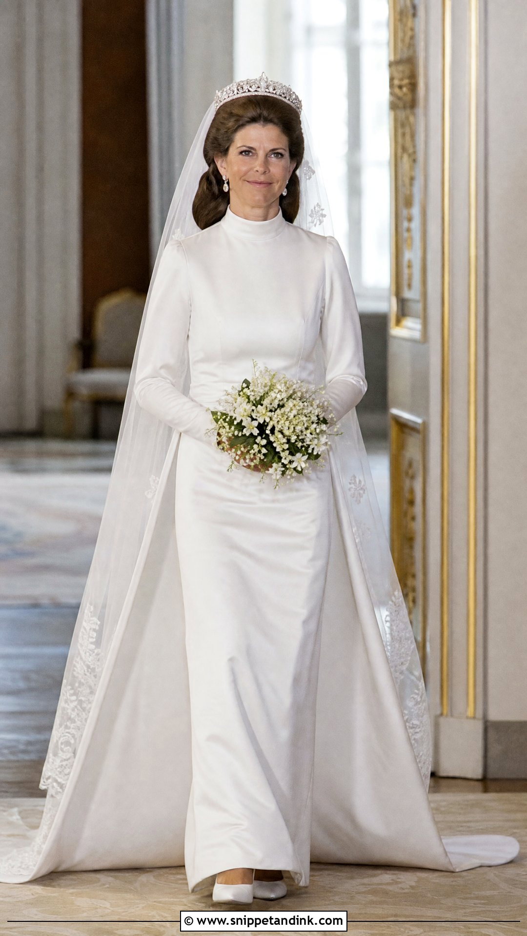 Queen Silvia Royal Wedding Gown - Snippet and Ink - 25 Royal Wedding Gowns