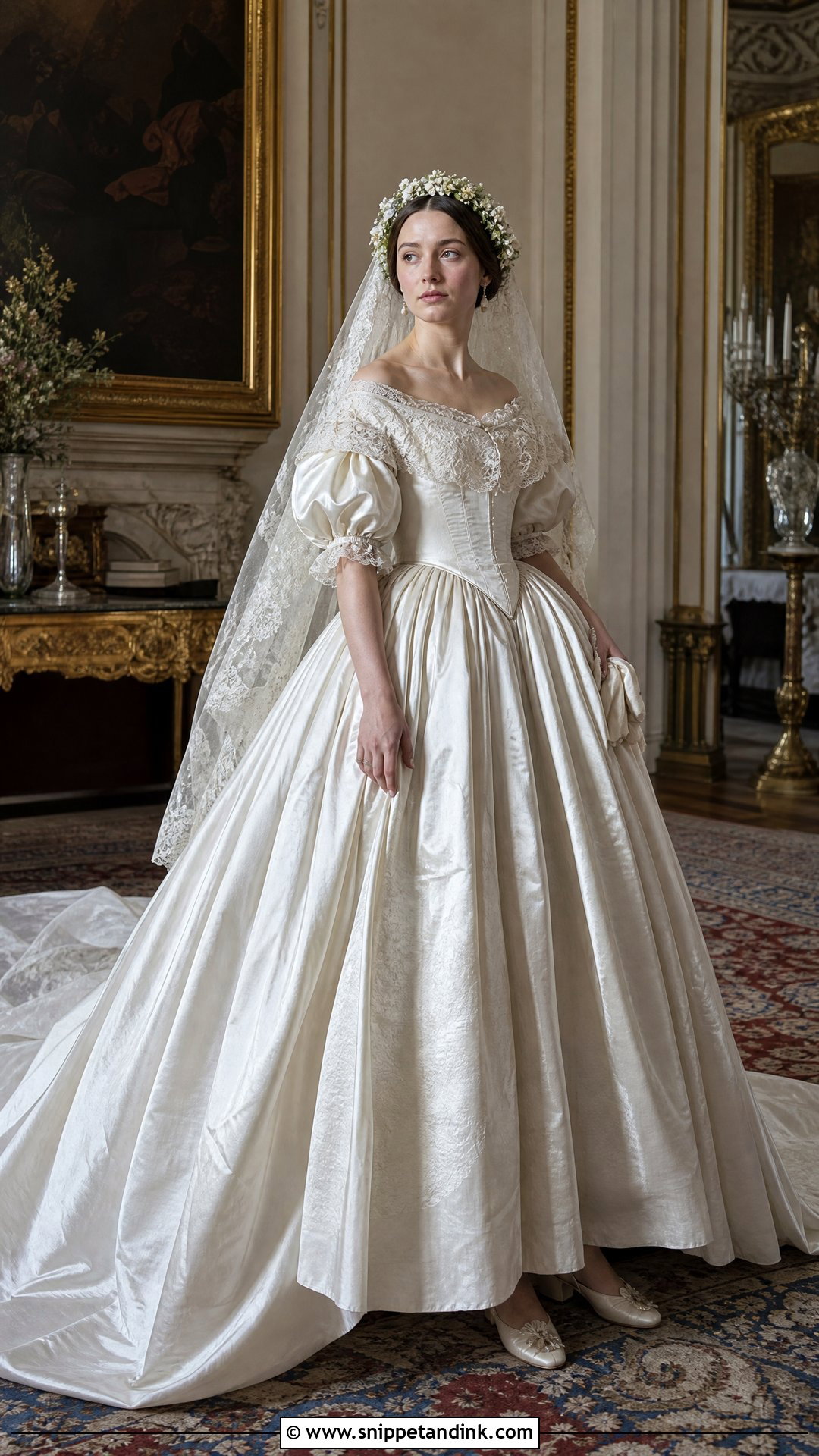 Queen Victoria 1840 Wedding Dress - Snippet and Ink - 20 Victorian Wedding Dress 19th Century Ideas