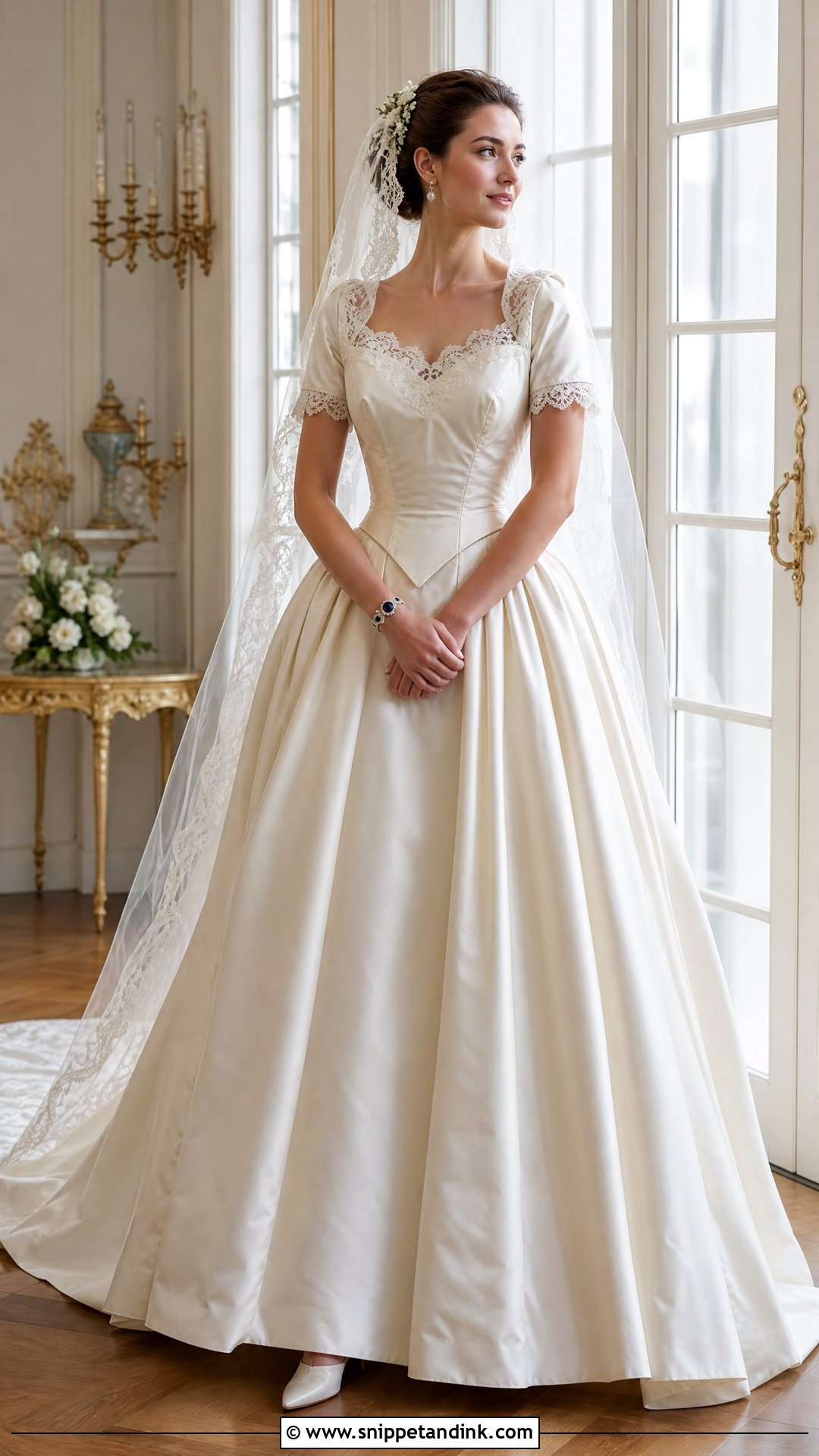 Queen Victoria Basque Waist Wedding Dress - Snippet and Ink - 25 Queen Victoria Wedding Dress Ideas