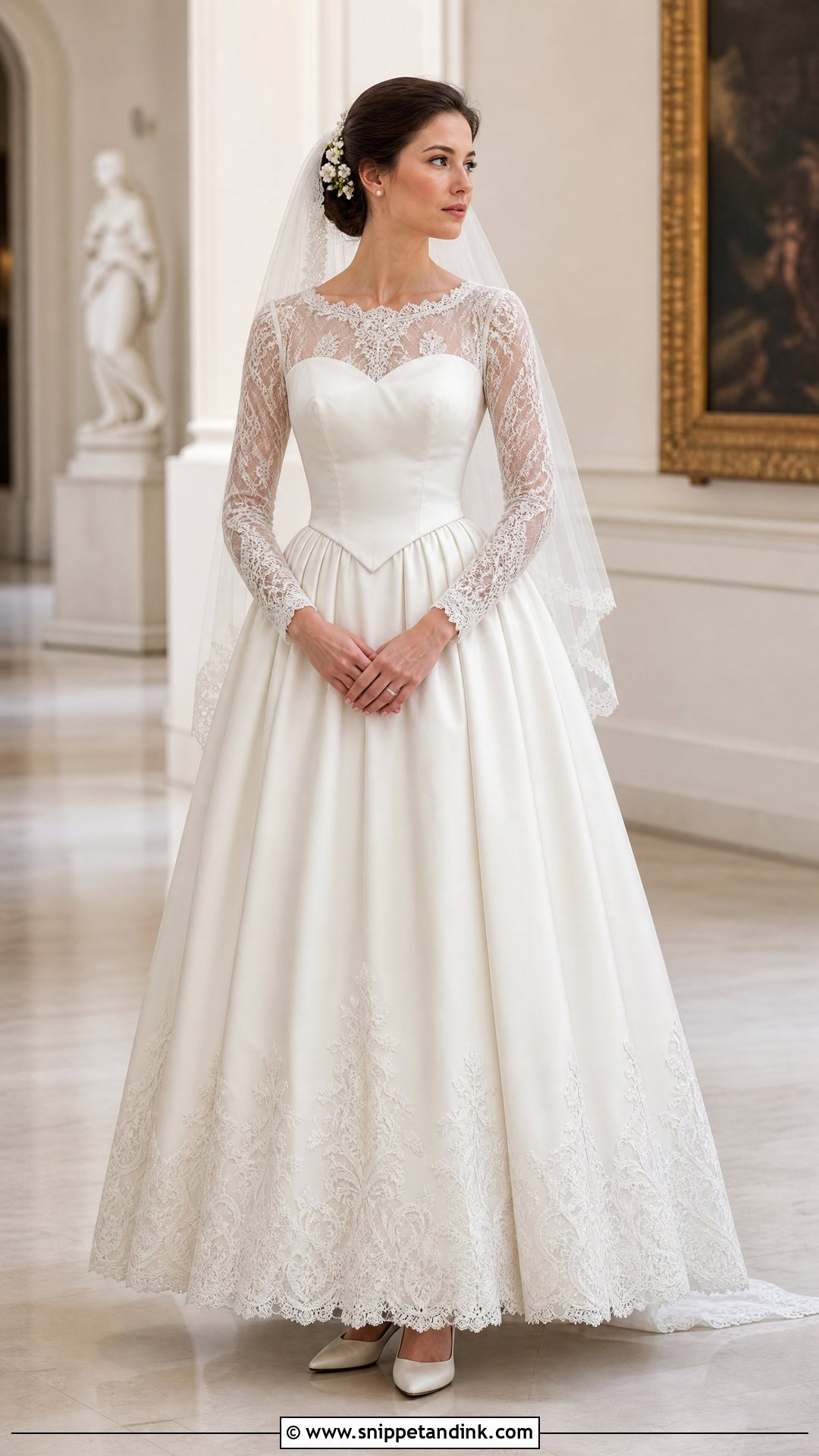Queen Victoria Long Sleeve Wedding Dress - Snippet and Ink - 25 Queen Victoria Wedding Dress Ideas