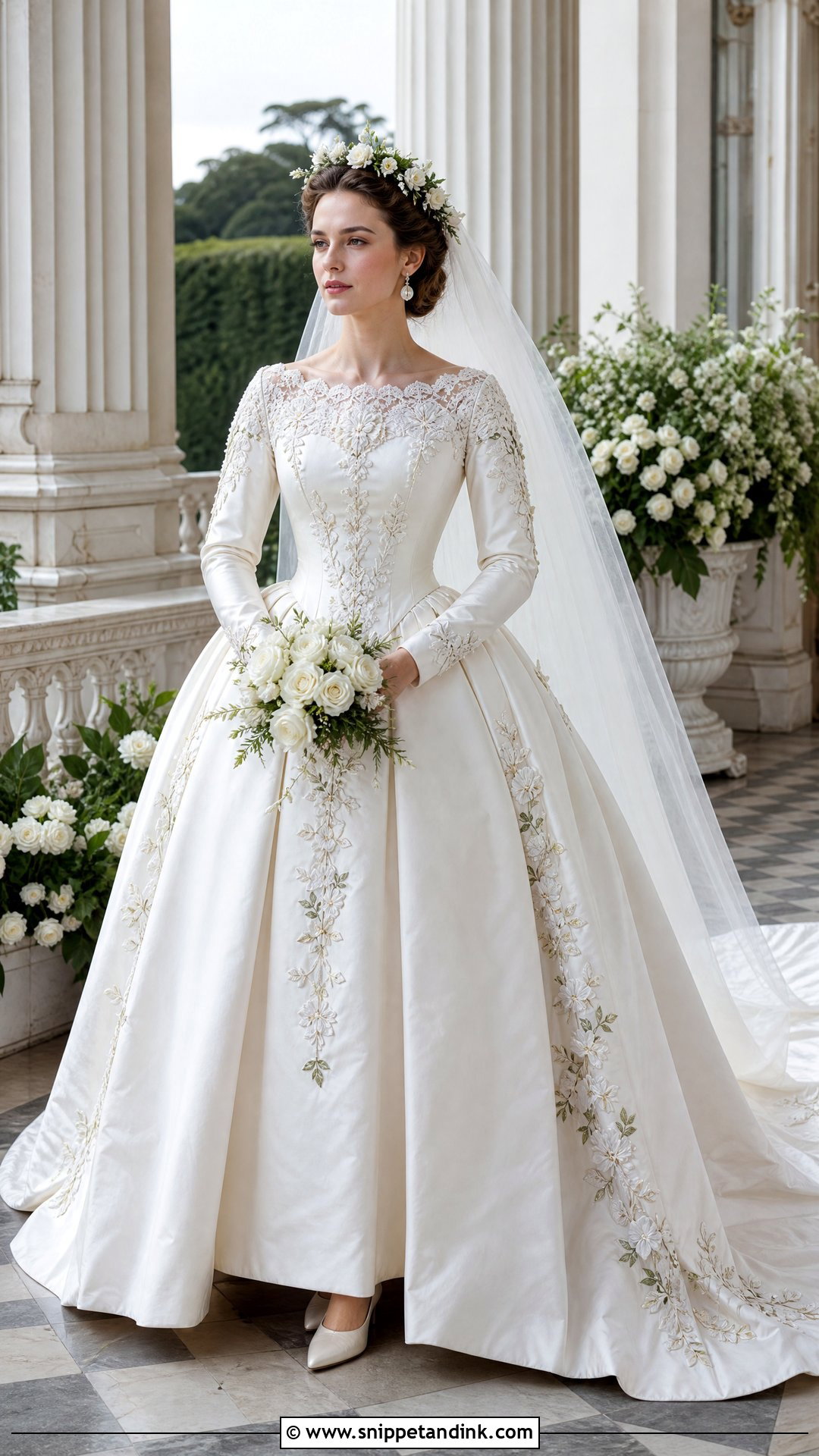 Queen Victoria Orange Blossom Wedding Dress - Snippet and Ink - 25 Queen Victoria Wedding Dress Ideas