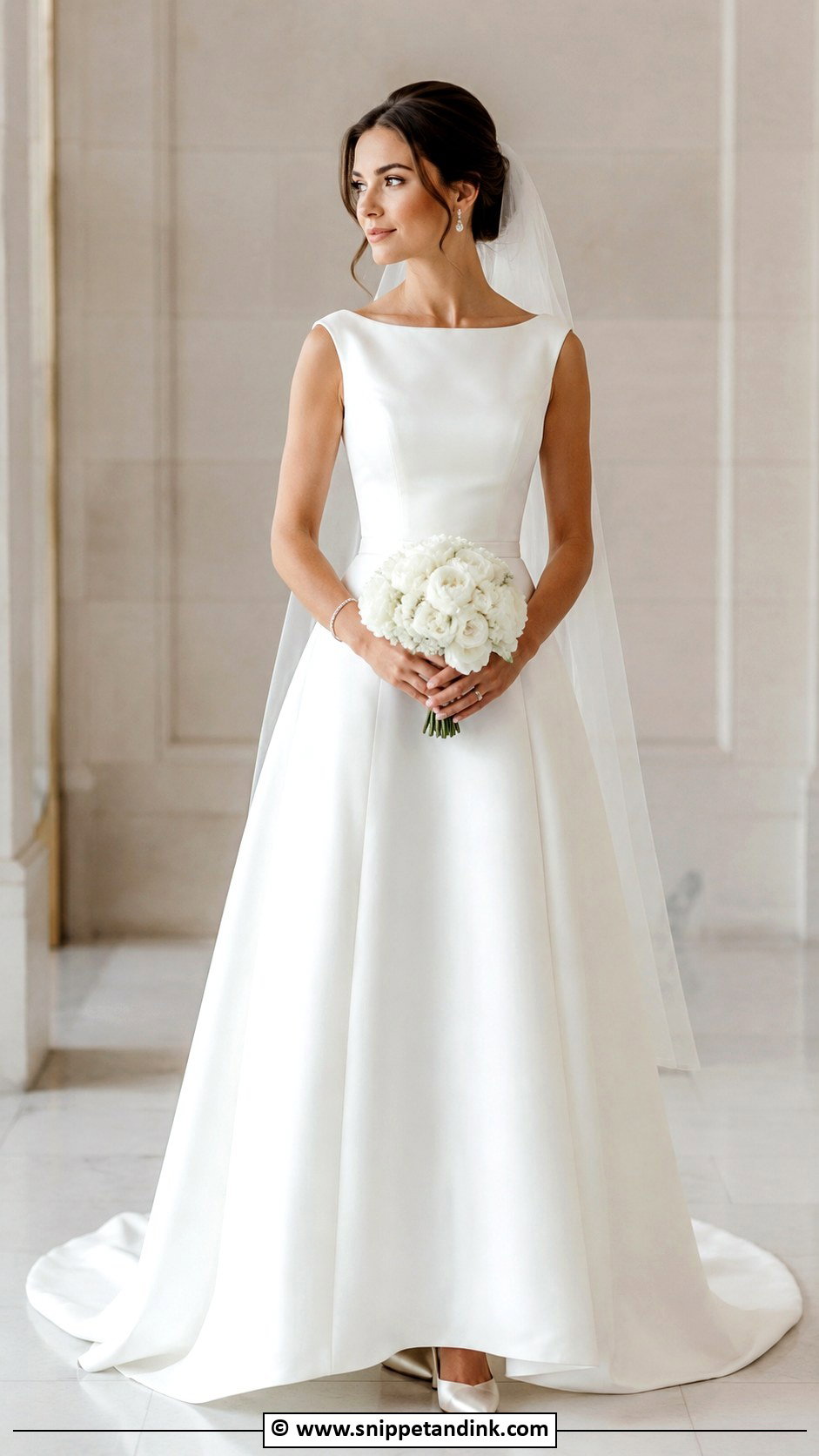 Queen Wedding Dress With Bateau Neckline - Snippet and Ink - 30 Queen Wedding Dress Ideas